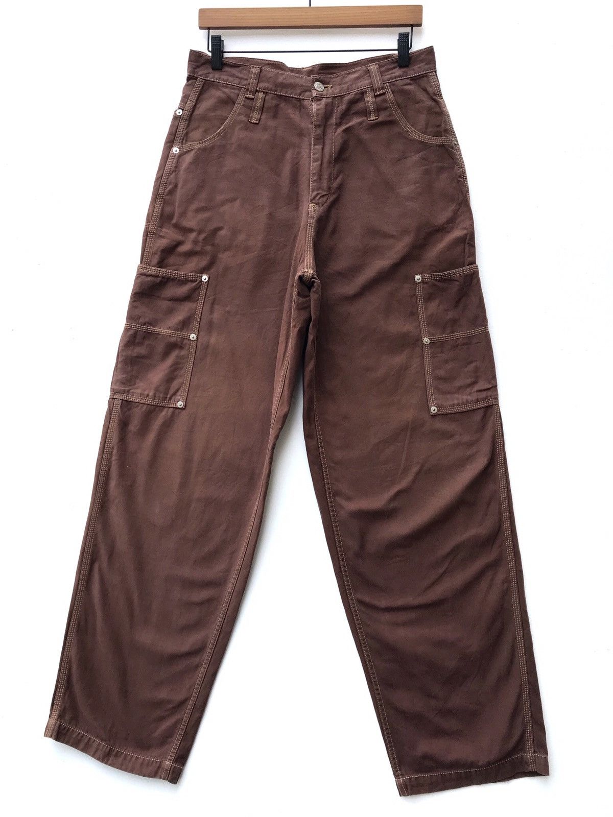 Japanese Brand JAPAN BRAND IN TRADITION FITTZ BAGGY DESIGN CARGO PANTS Size US 31 - 1 Thumbnail
