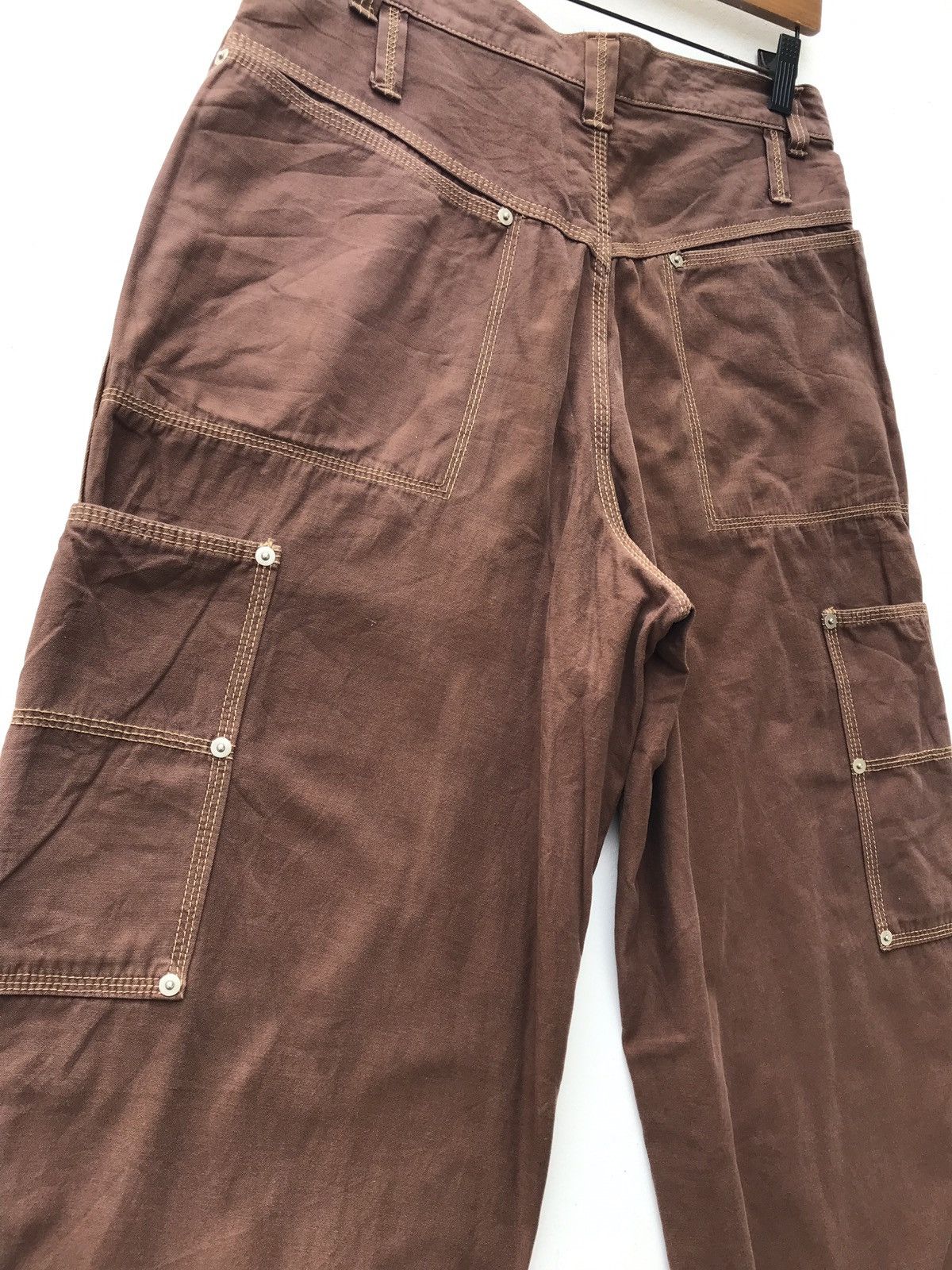 Japanese Brand JAPAN BRAND IN TRADITION FITTZ BAGGY DESIGN CARGO PANTS Size US 31 - 4 Thumbnail