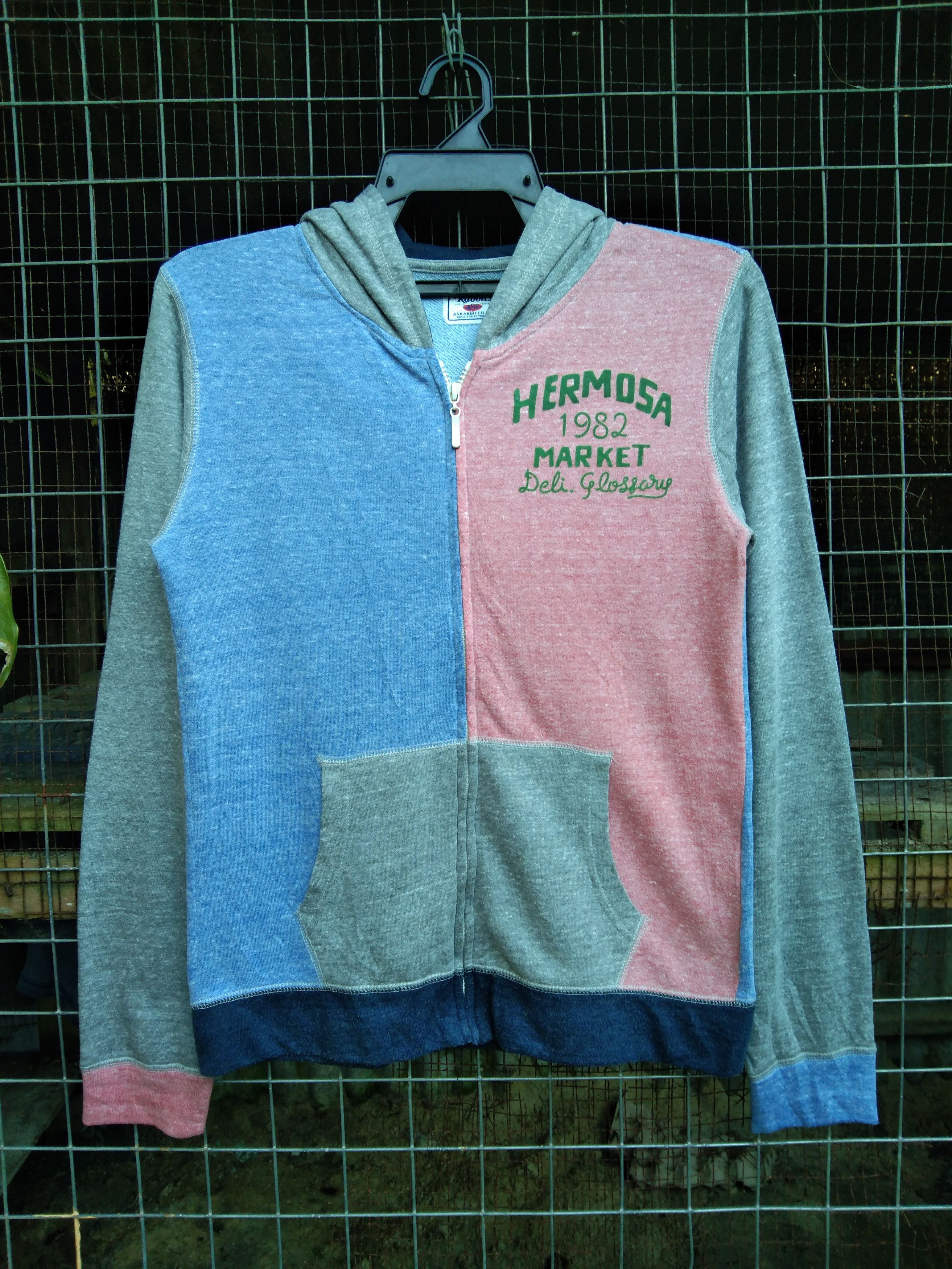 Japanese Brand × Vintage VINTAGE COLOURBLOCK LIGHTLAYERS ZIPPER HOODIE Size XS / US 0-2 / IT 36-38 - 1 Thumbnail