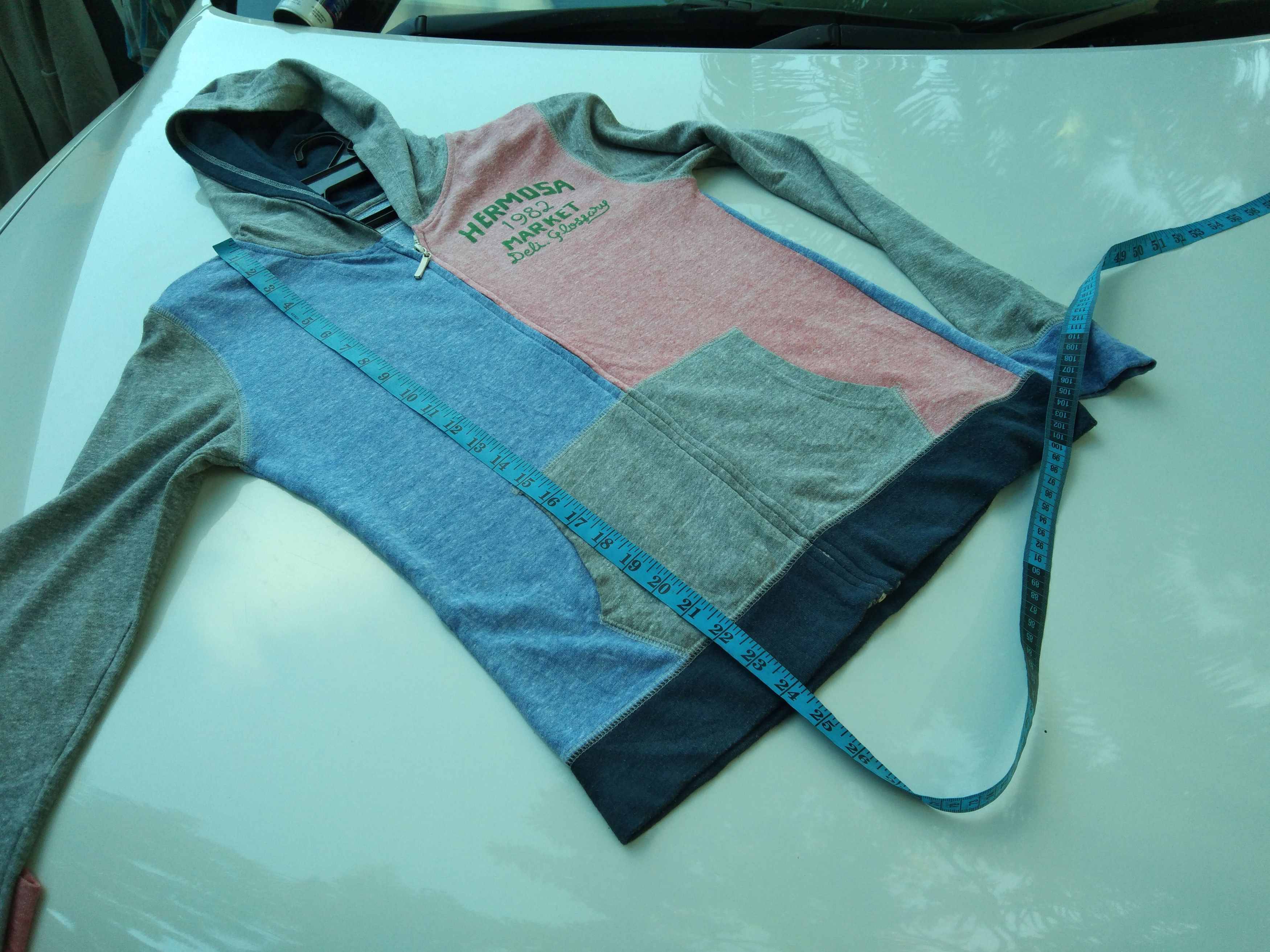 Japanese Brand × Vintage VINTAGE COLOURBLOCK LIGHTLAYERS ZIPPER HOODIE Size XS / US 0-2 / IT 36-38 - 12 Thumbnail