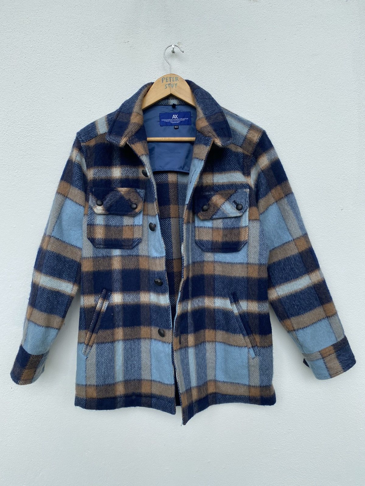 Armani Exchange × Flannel G1068 Armani Exchange Button Jacket Size US L / EU 52-54 / 3 - 1 Thumbnail
