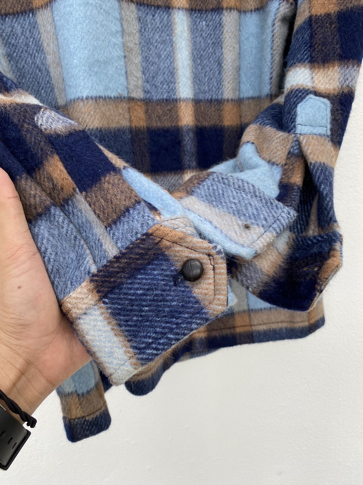 Armani Exchange × Flannel G1068 Armani Exchange Button Jacket Size US L / EU 52-54 / 3 - 7 Thumbnail