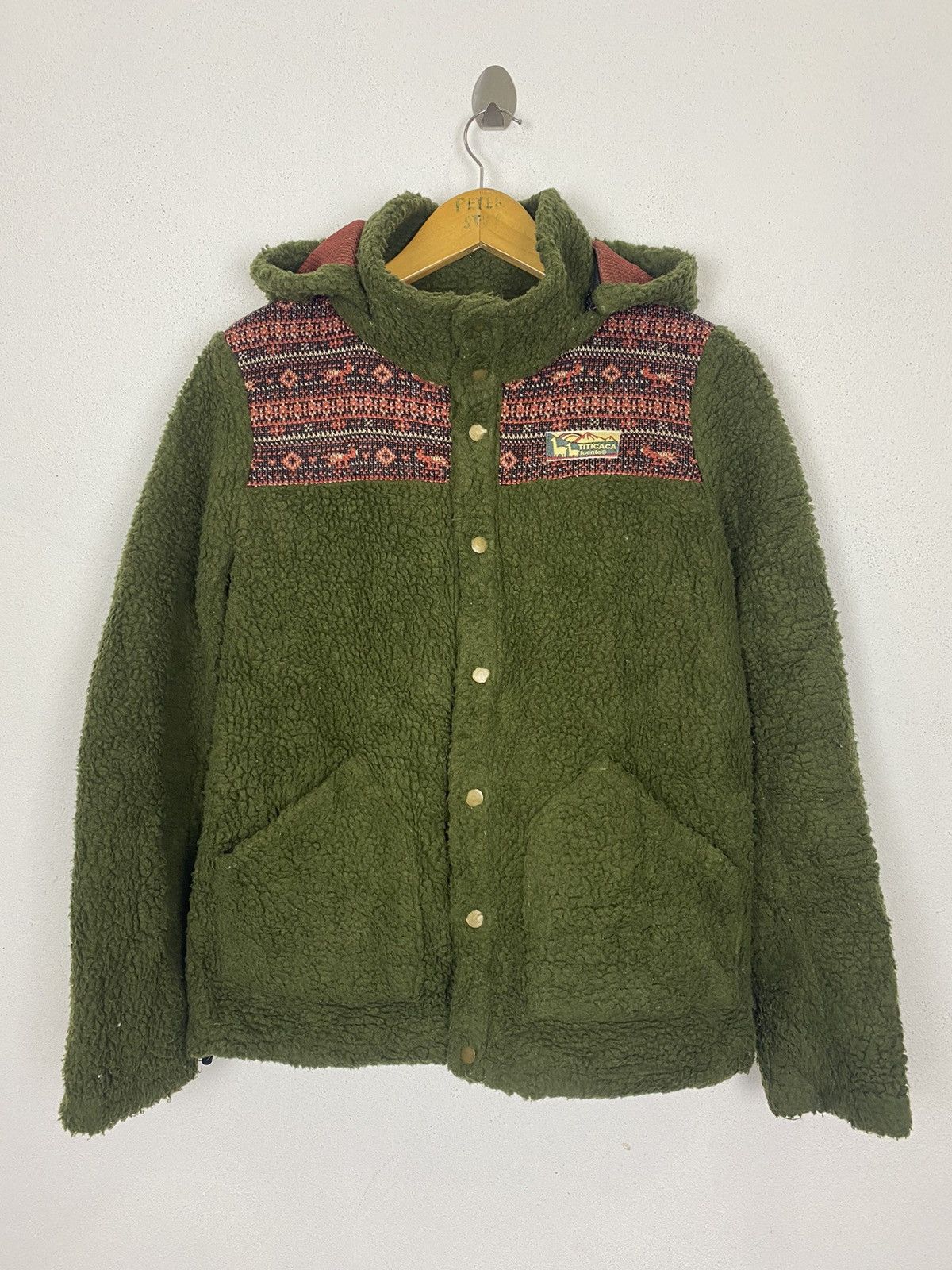 Japanese Brand TITICACA FLUENTE FLEECE HODDIES NICE DESIGN Size US M / EU 48-50 / 2 - 4 Thumbnail