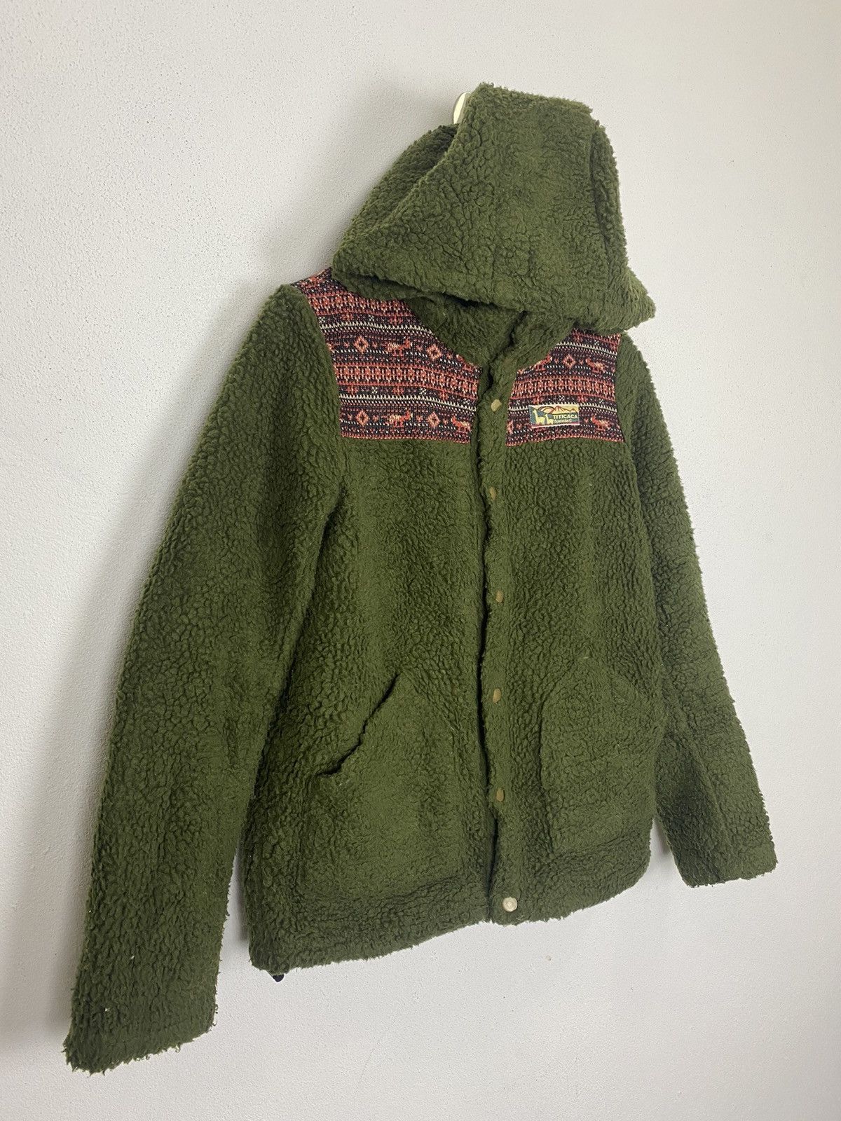 Japanese Brand TITICACA FLUENTE FLEECE HODDIES NICE DESIGN Size US M / EU 48-50 / 2 - 3 Thumbnail