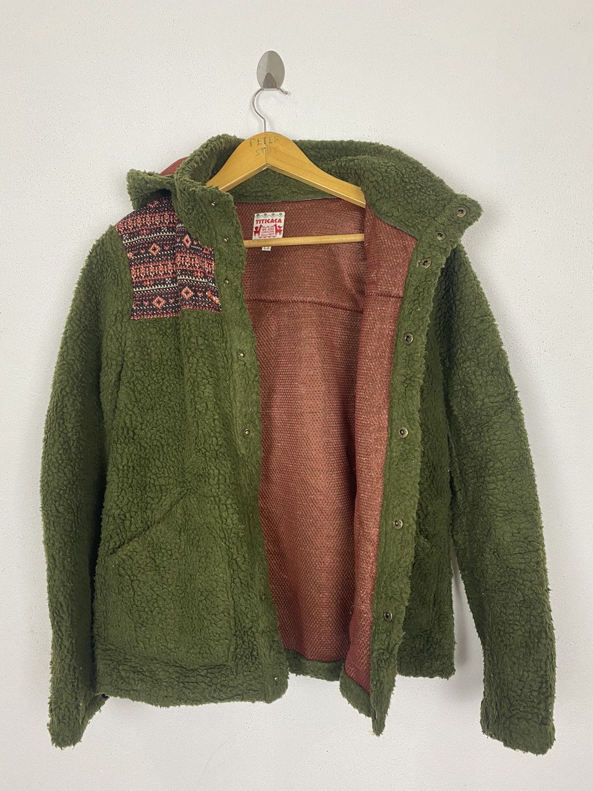 Japanese Brand TITICACA FLUENTE FLEECE HODDIES NICE DESIGN Size US M / EU 48-50 / 2 - 6 Thumbnail