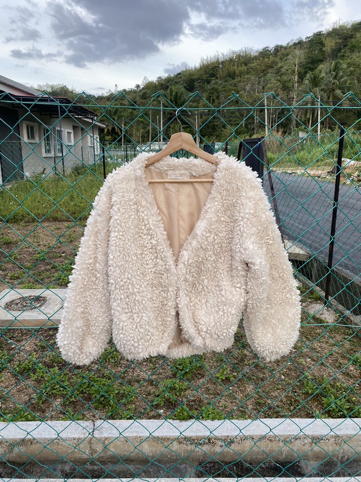 Japanese Brand ⚡️Steals⚡️Chocol Raffine Faux Fur Coat Cardigan Size L / US 10 / IT 46 - 1 Thumbnail