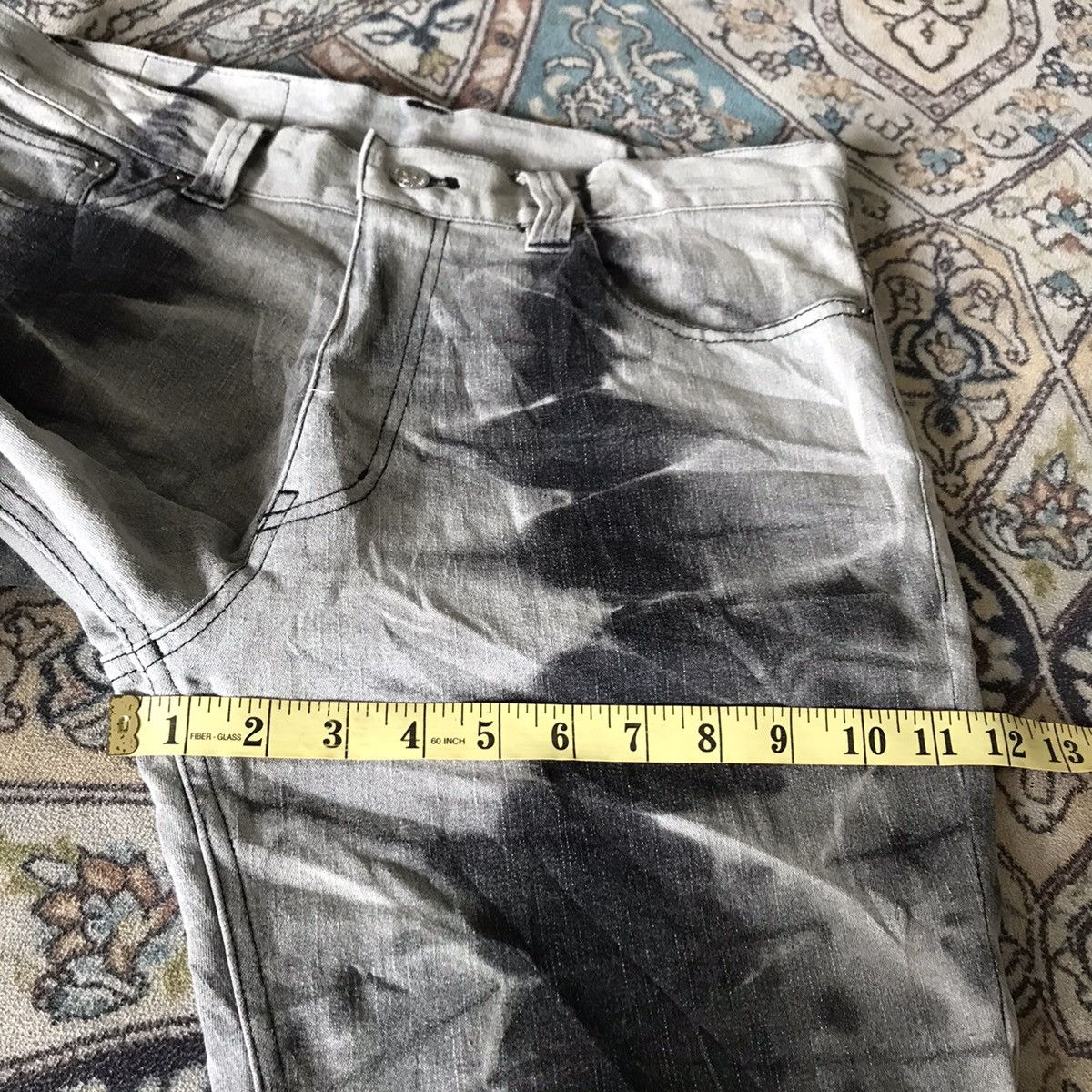 Japanese Brand Japanese Brand Modern Lovers Denim Flare Jeans Bleach Size US 31 - 17 Thumbnail