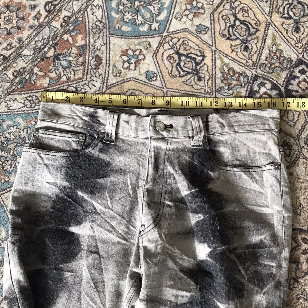 Japanese Brand Japanese Brand Modern Lovers Denim Flare Jeans Bleach Size US 31 - 15 Thumbnail