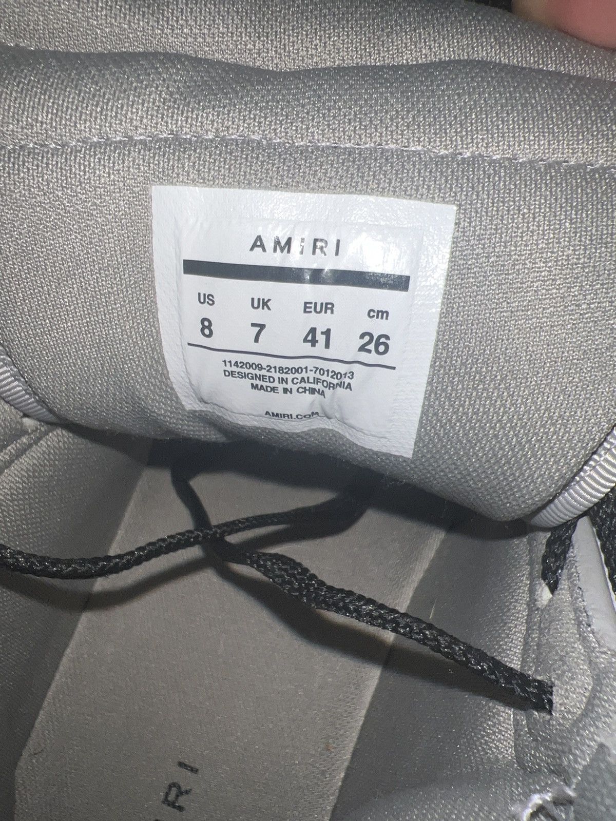 Amiri Amiri skel hi top gray Size US 8 / EU 41 - 6 Thumbnail