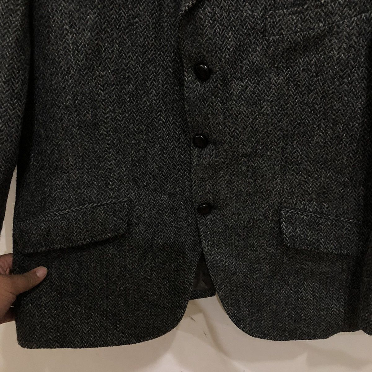 Harris Tweed Harris Tweed Wool Casual 3 Pocket Coat Size US M / EU 48-50 / 2 - 6 Thumbnail