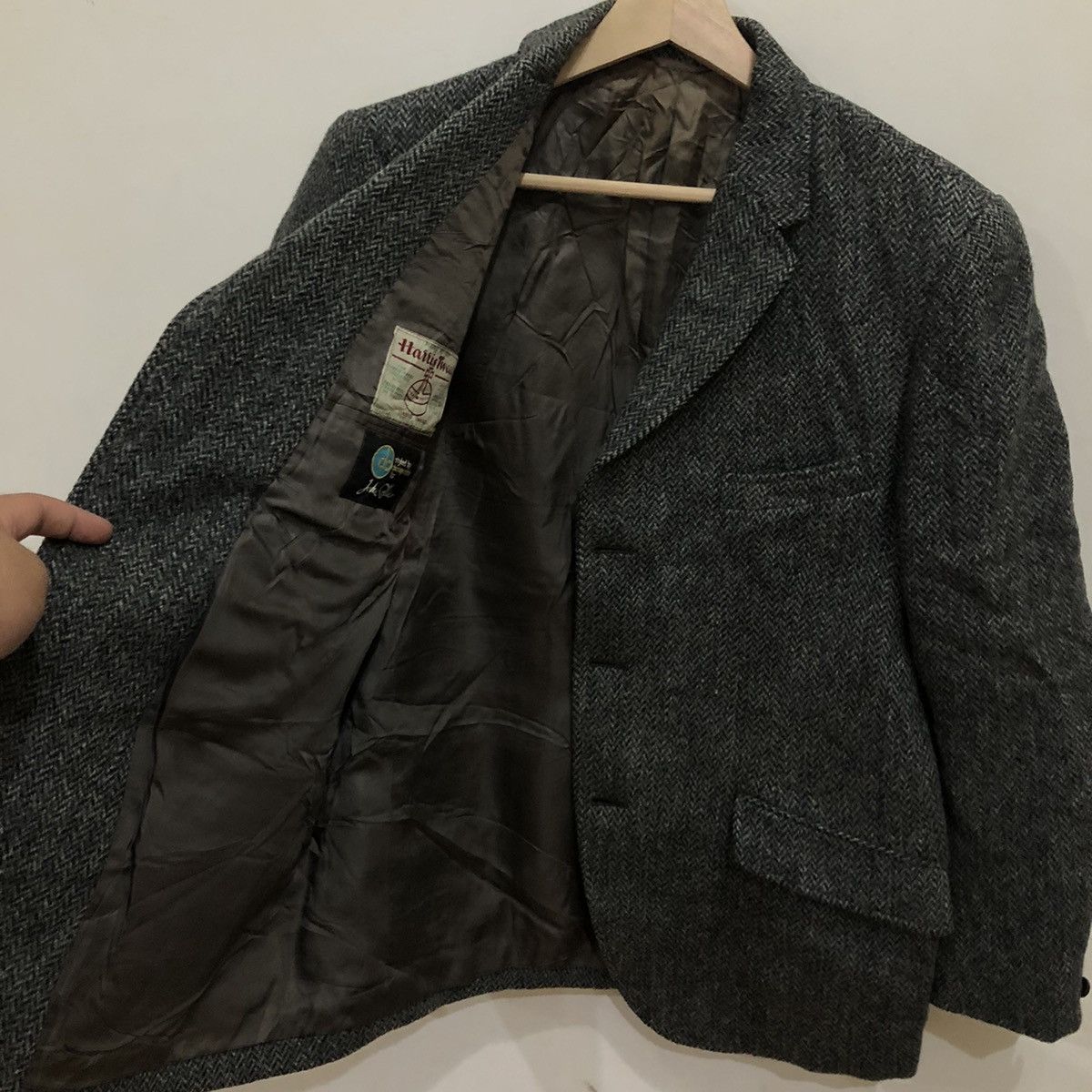 Harris Tweed Harris Tweed Wool Casual 3 Pocket Coat Size US M / EU 48-50 / 2 - 10 Thumbnail