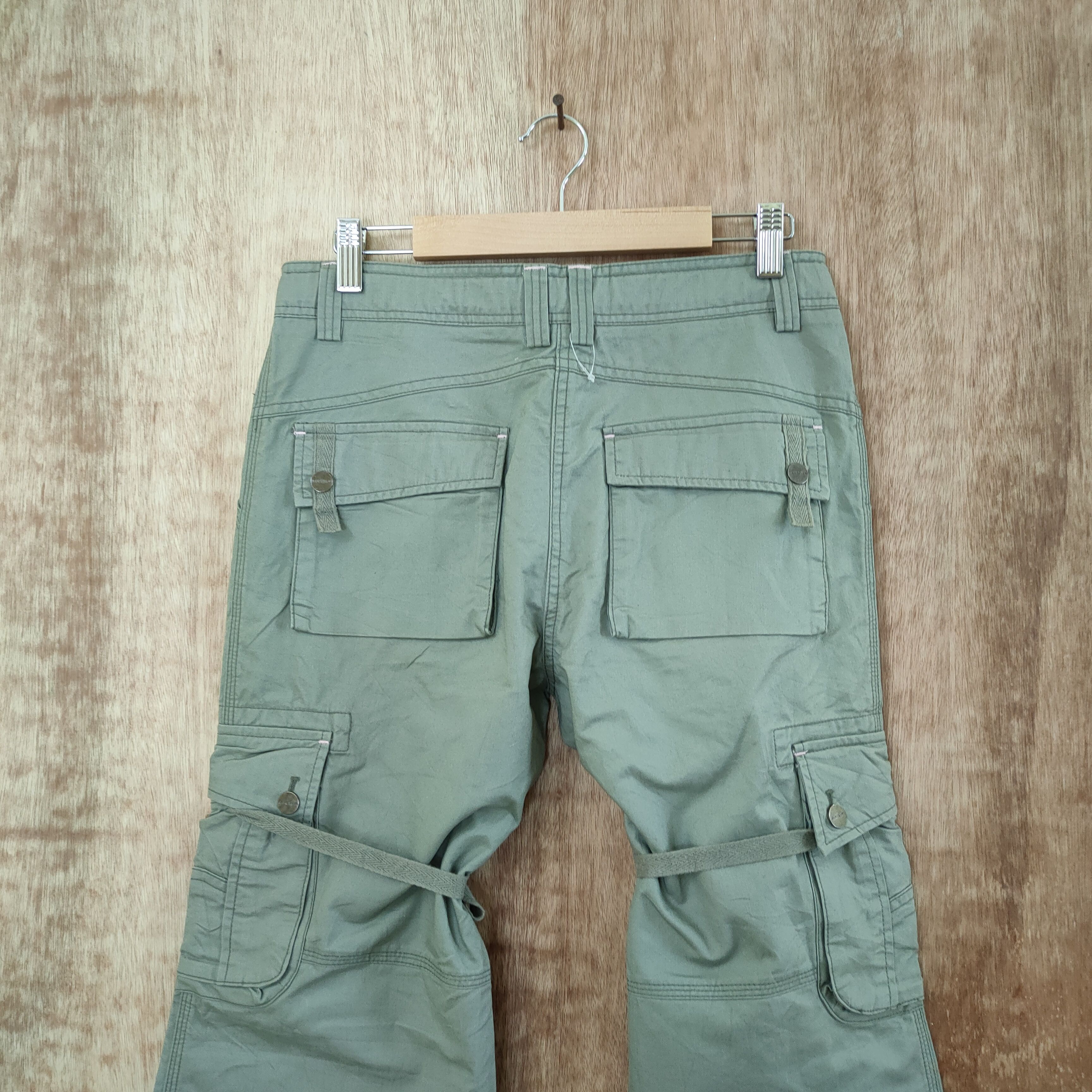 Japanese Brand LBB JEANS WOMAN BONDAGE CARGO PANTS Size US 28 / EU 44 - 7 Thumbnail