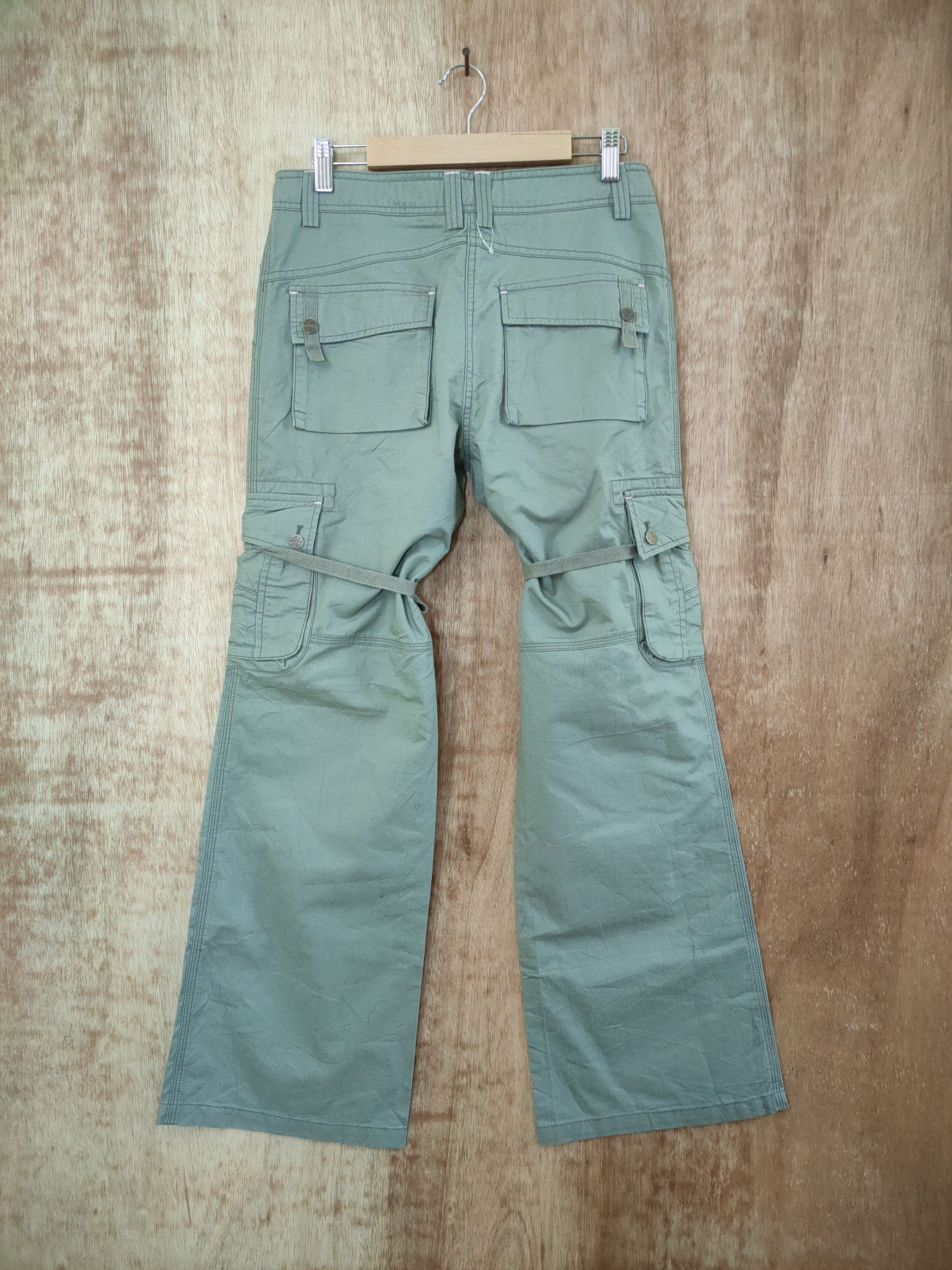 Japanese Brand LBB JEANS WOMAN BONDAGE CARGO PANTS Size US 28 / EU 44 - 2 Thumbnail