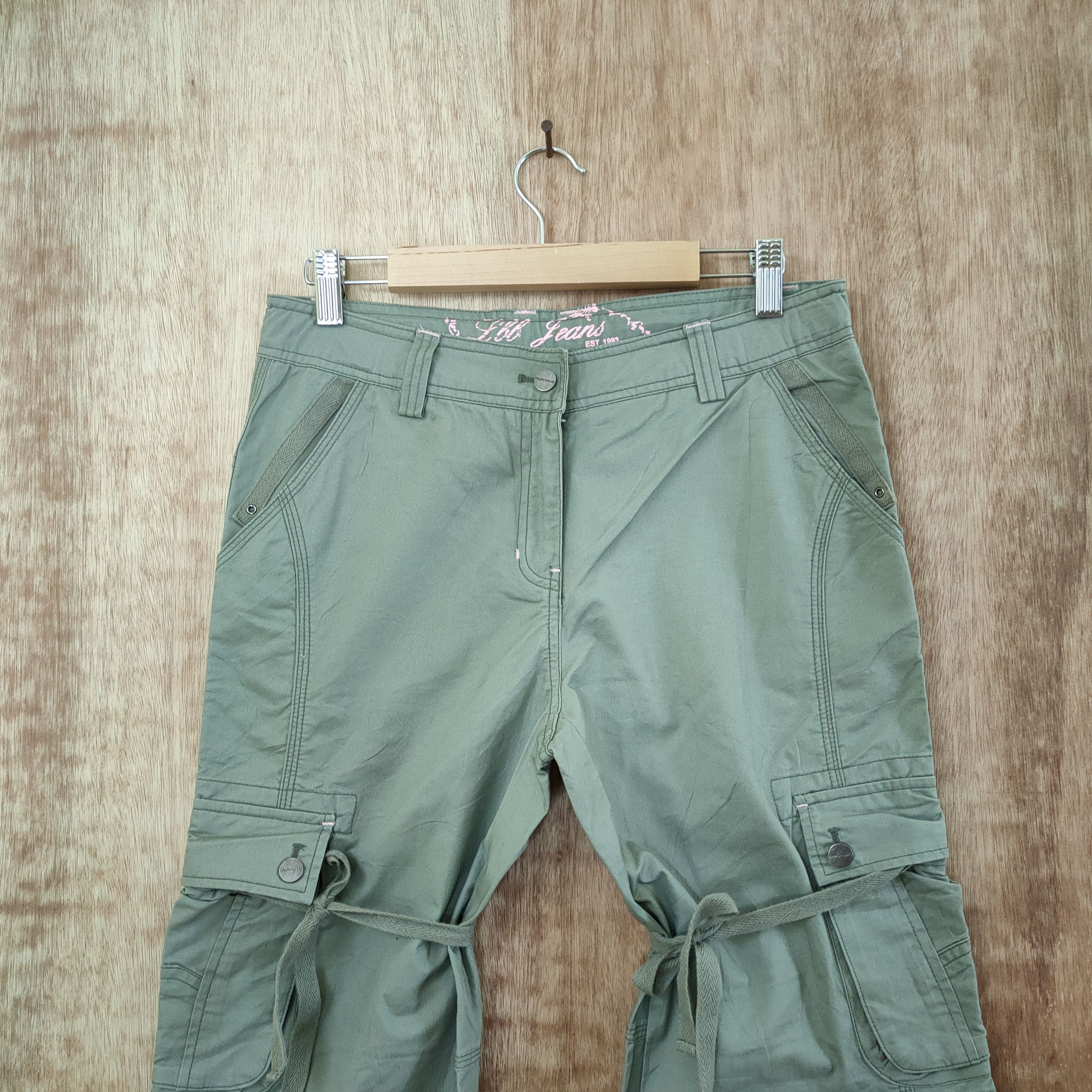 Japanese Brand LBB JEANS WOMAN BONDAGE CARGO PANTS Size US 28 / EU 44 - 5 Thumbnail