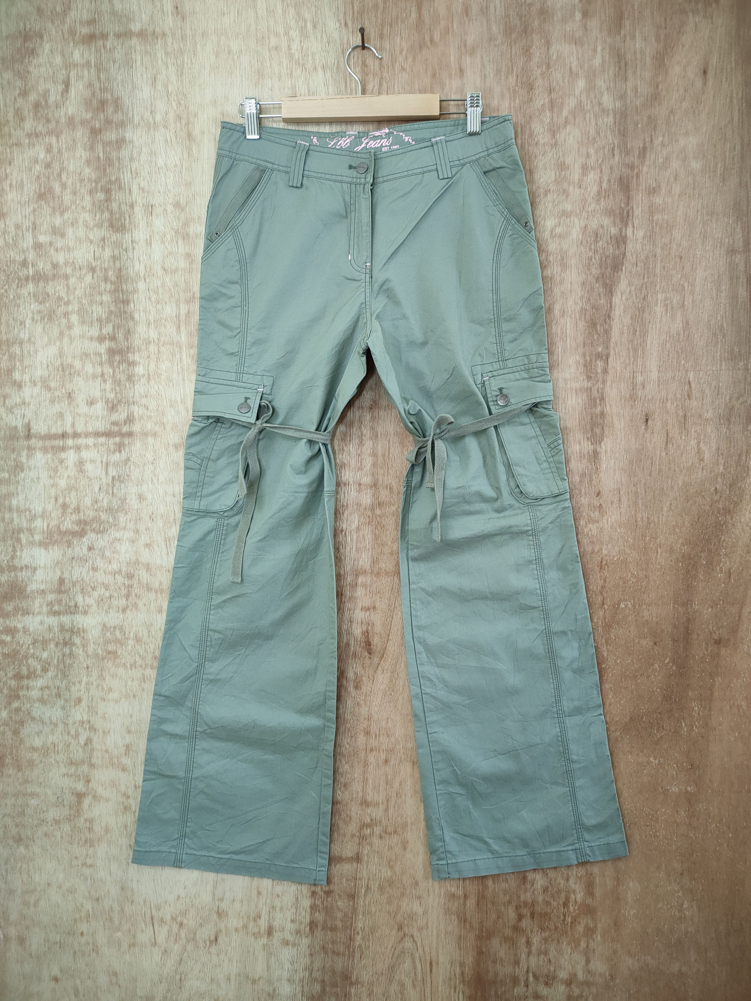 Japanese Brand LBB JEANS WOMAN BONDAGE CARGO PANTS Size US 28 / EU 44 - 1 Thumbnail
