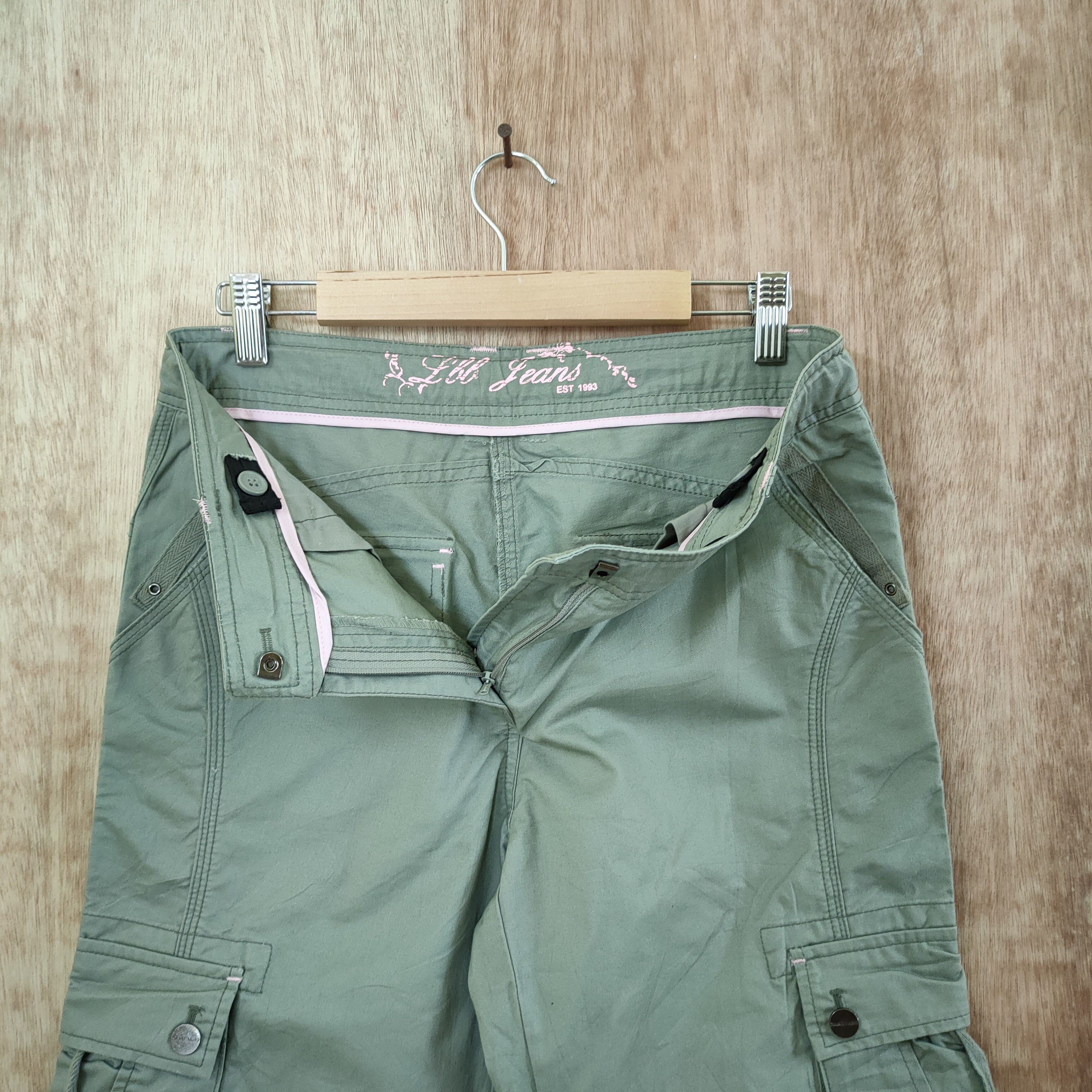 Japanese Brand LBB JEANS WOMAN BONDAGE CARGO PANTS Size US 28 / EU 44 - 8 Thumbnail
