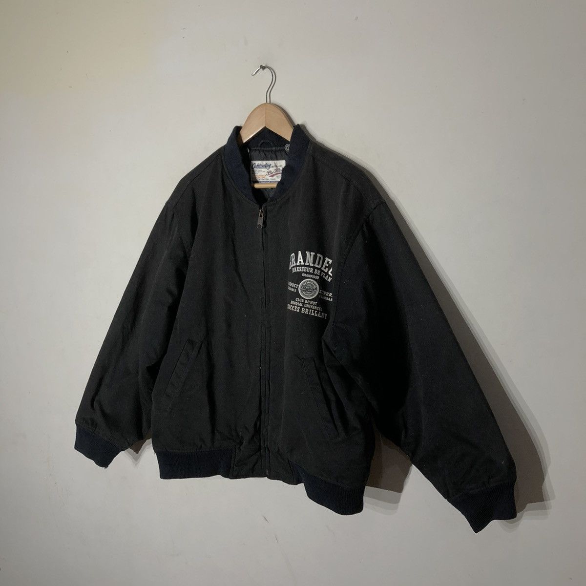 Japanese Brand Varsity Jacket GRANDEUR Embroidered Big Logo Kanye Style Size US L / EU 52-54 / 3 - 3 Thumbnail