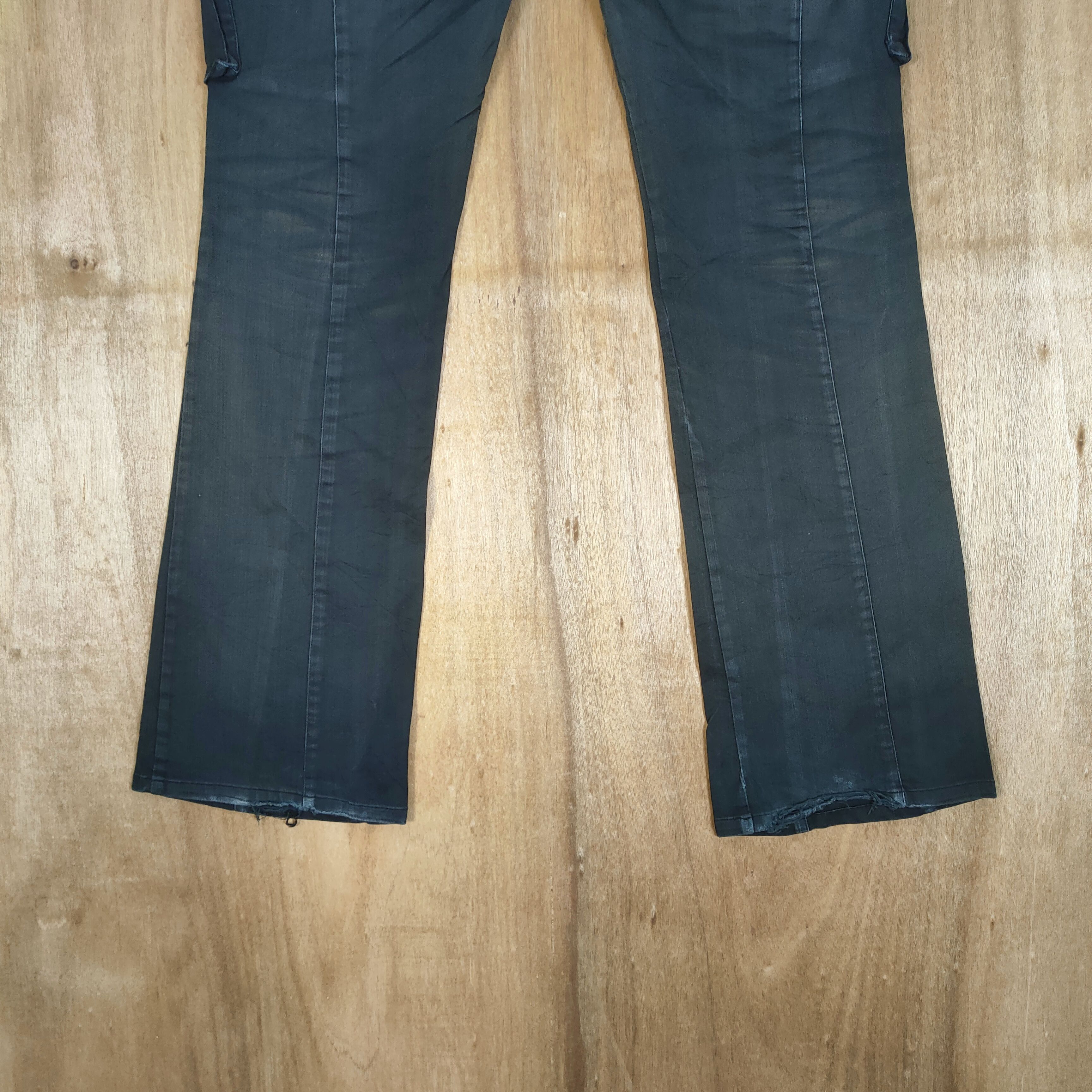 If Six Was Nine VINTAGE BOOTCUT KLEIN PLUS BLACK FLARE CARGO PANTS Size US 32 / EU 48 - 10 Thumbnail