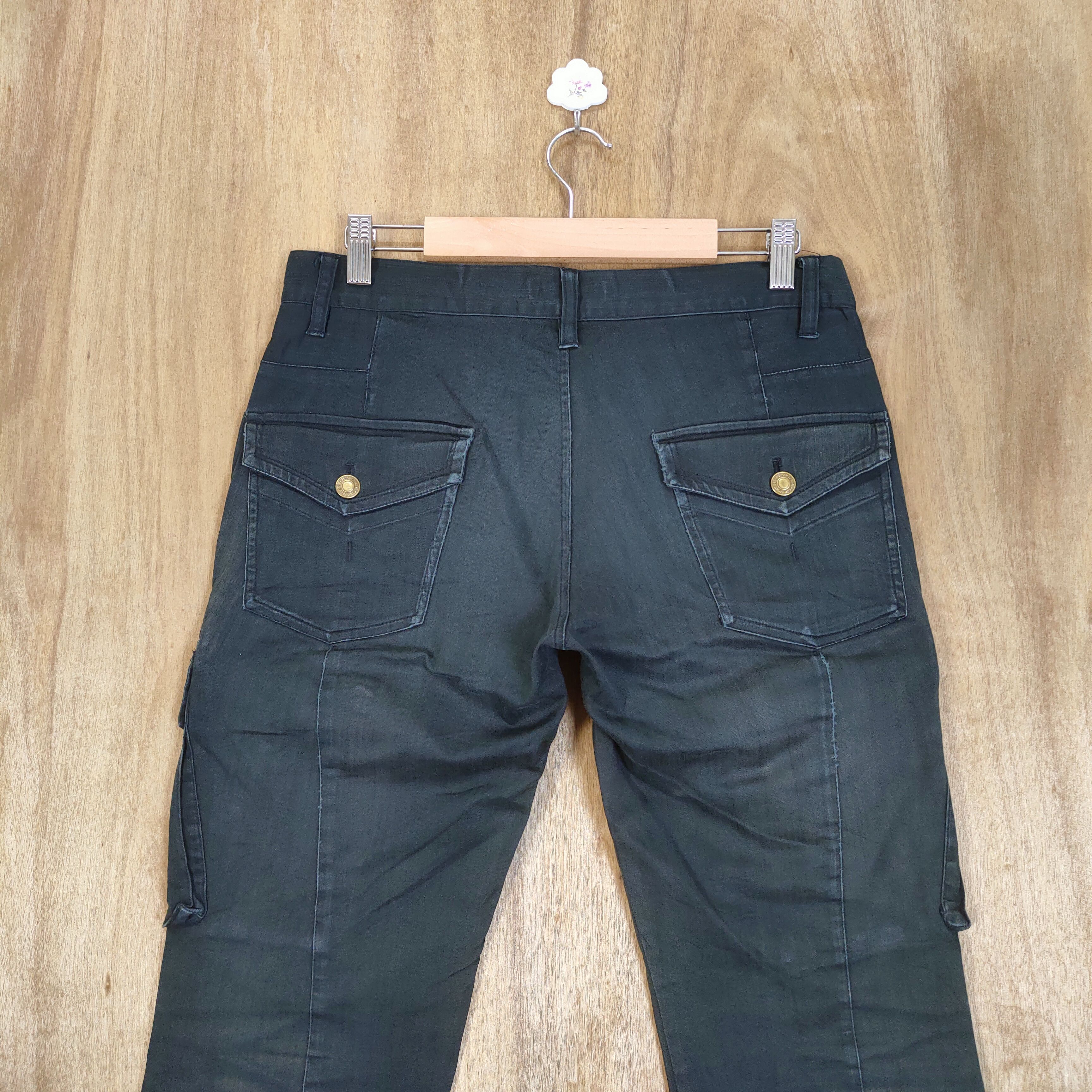 If Six Was Nine VINTAGE BOOTCUT KLEIN PLUS BLACK FLARE CARGO PANTS Size US 32 / EU 48 - 9 Thumbnail
