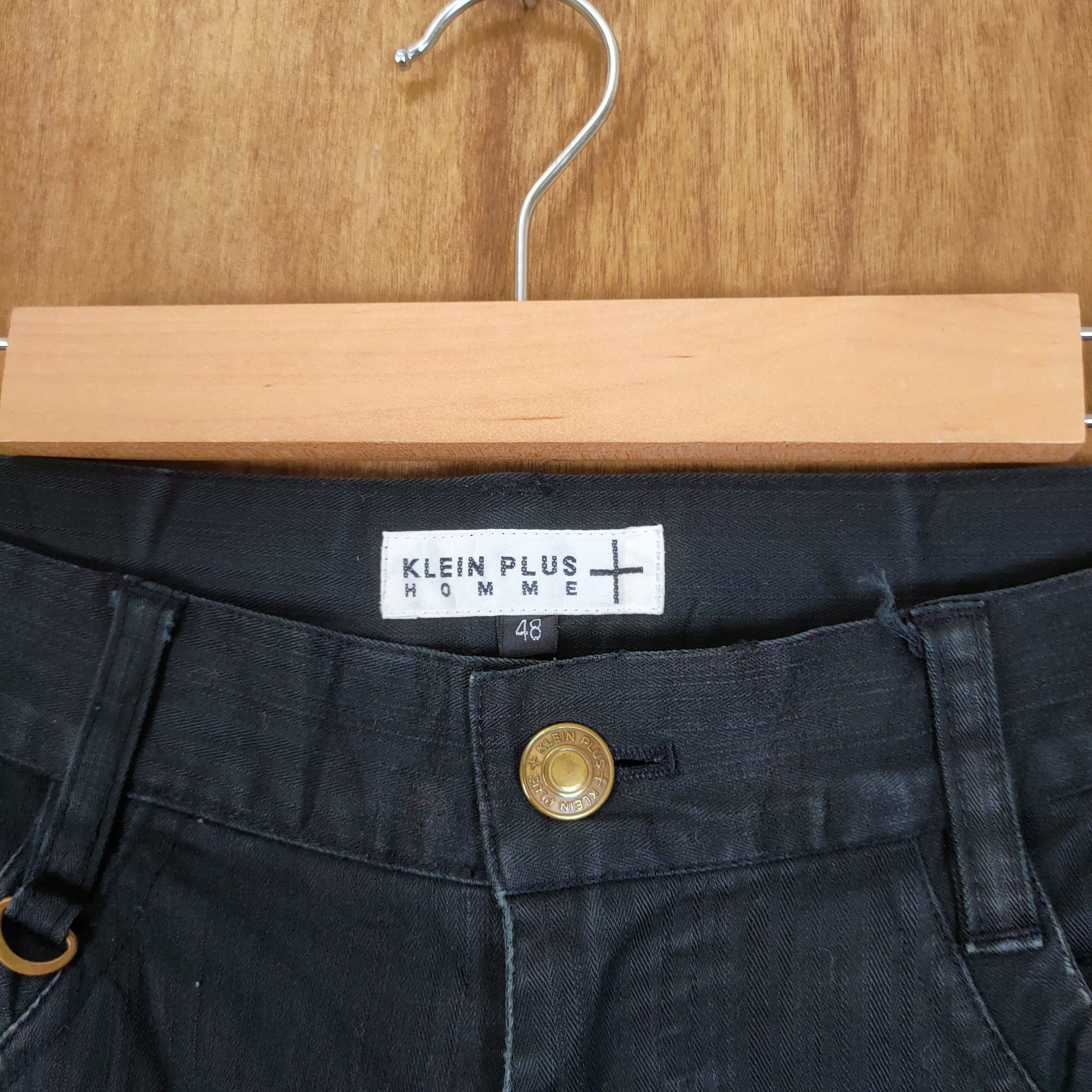 If Six Was Nine VINTAGE BOOTCUT KLEIN PLUS BLACK FLARE CARGO PANTS Size US 32 / EU 48 - 5 Thumbnail
