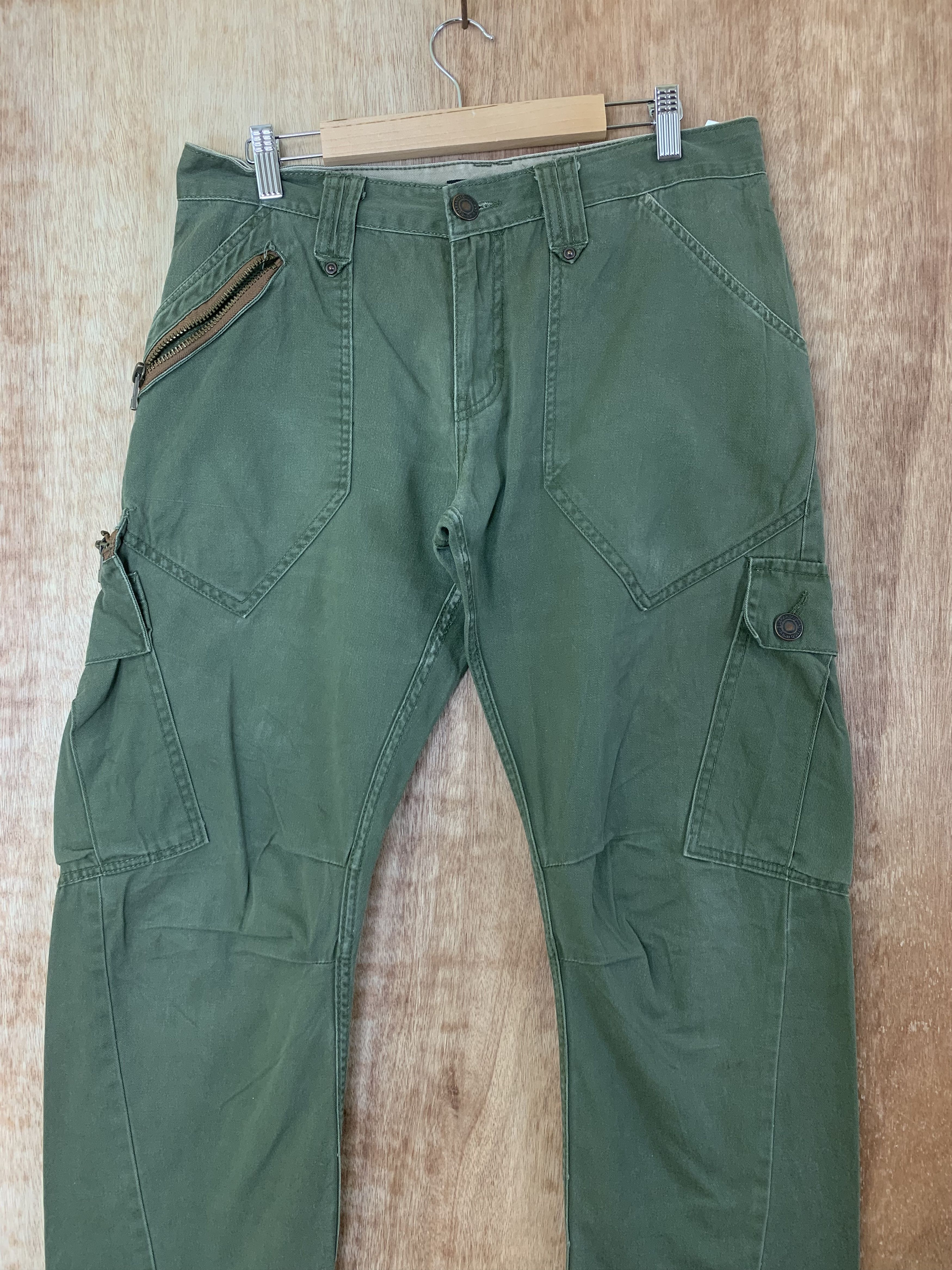 Japanese Brand Cargo Pants Dominated Curve Pants Vintage Military Pants Size US 31 - 3 Thumbnail