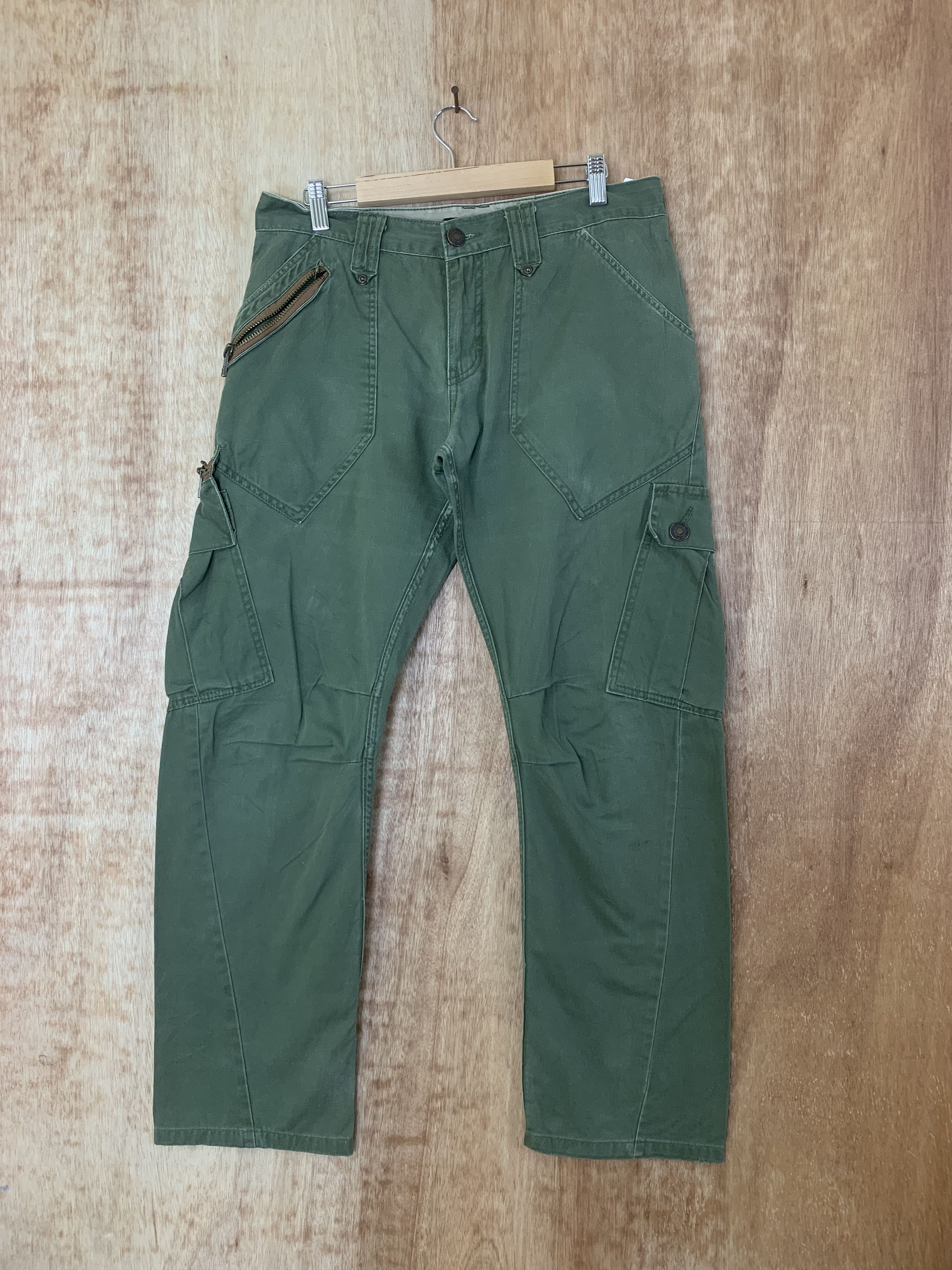 Japanese Brand Cargo Pants Dominated Curve Pants Vintage Military Pants Size US 31 - 1 Thumbnail