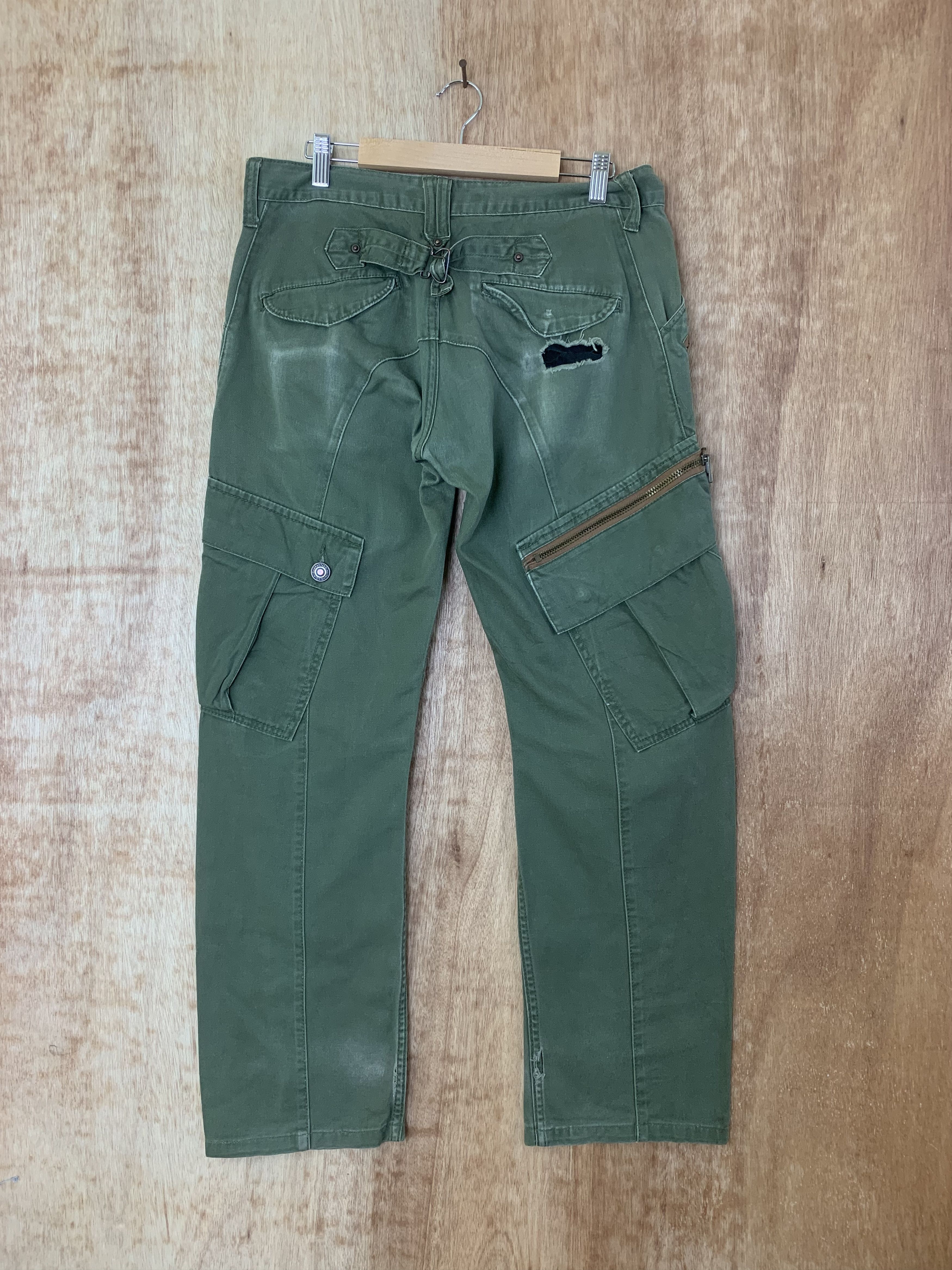 Japanese Brand Cargo Pants Dominated Curve Pants Vintage Military Pants Size US 31 - 2 Thumbnail
