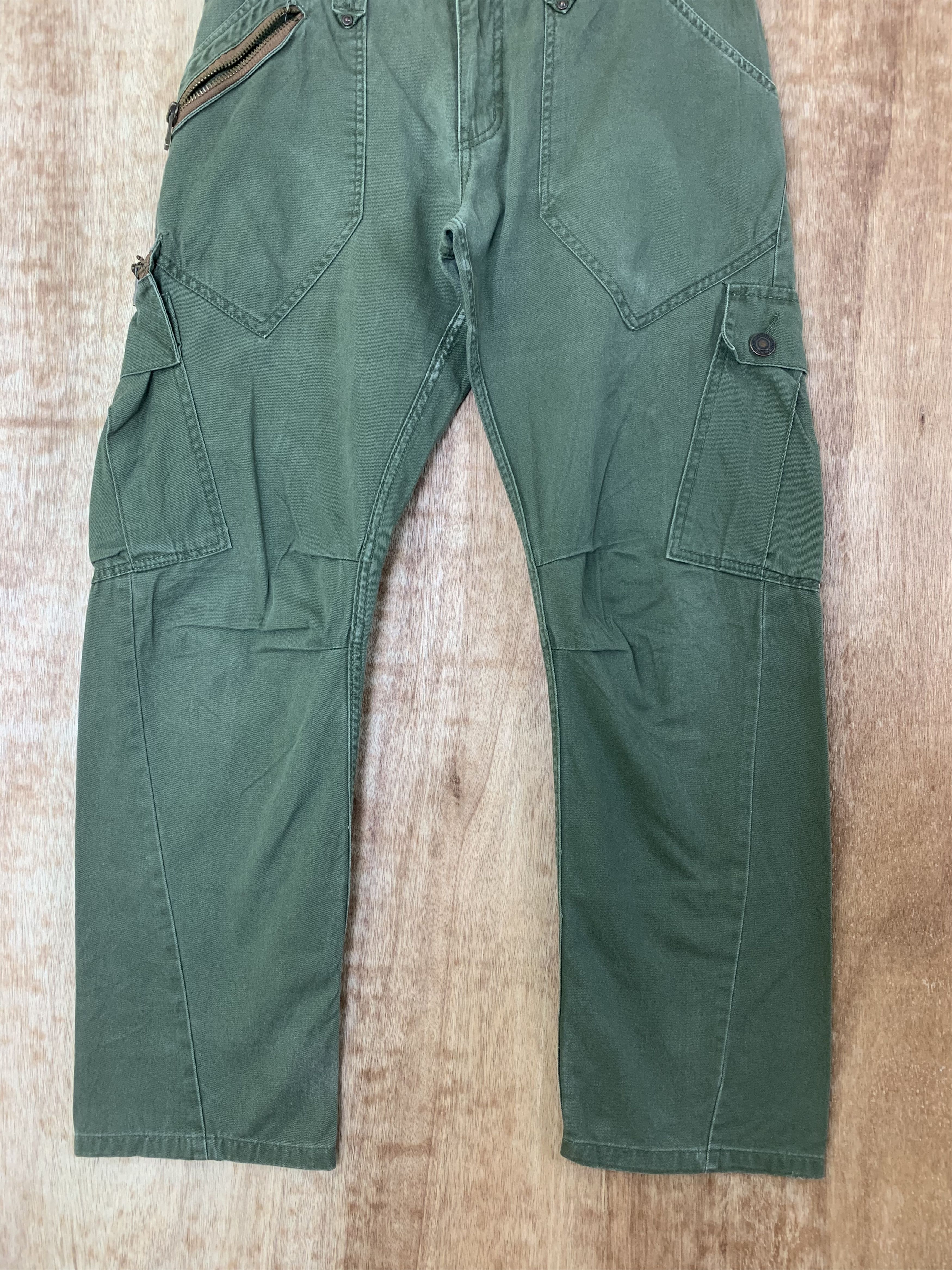 Japanese Brand Cargo Pants Dominated Curve Pants Vintage Military Pants Size US 31 - 4 Thumbnail