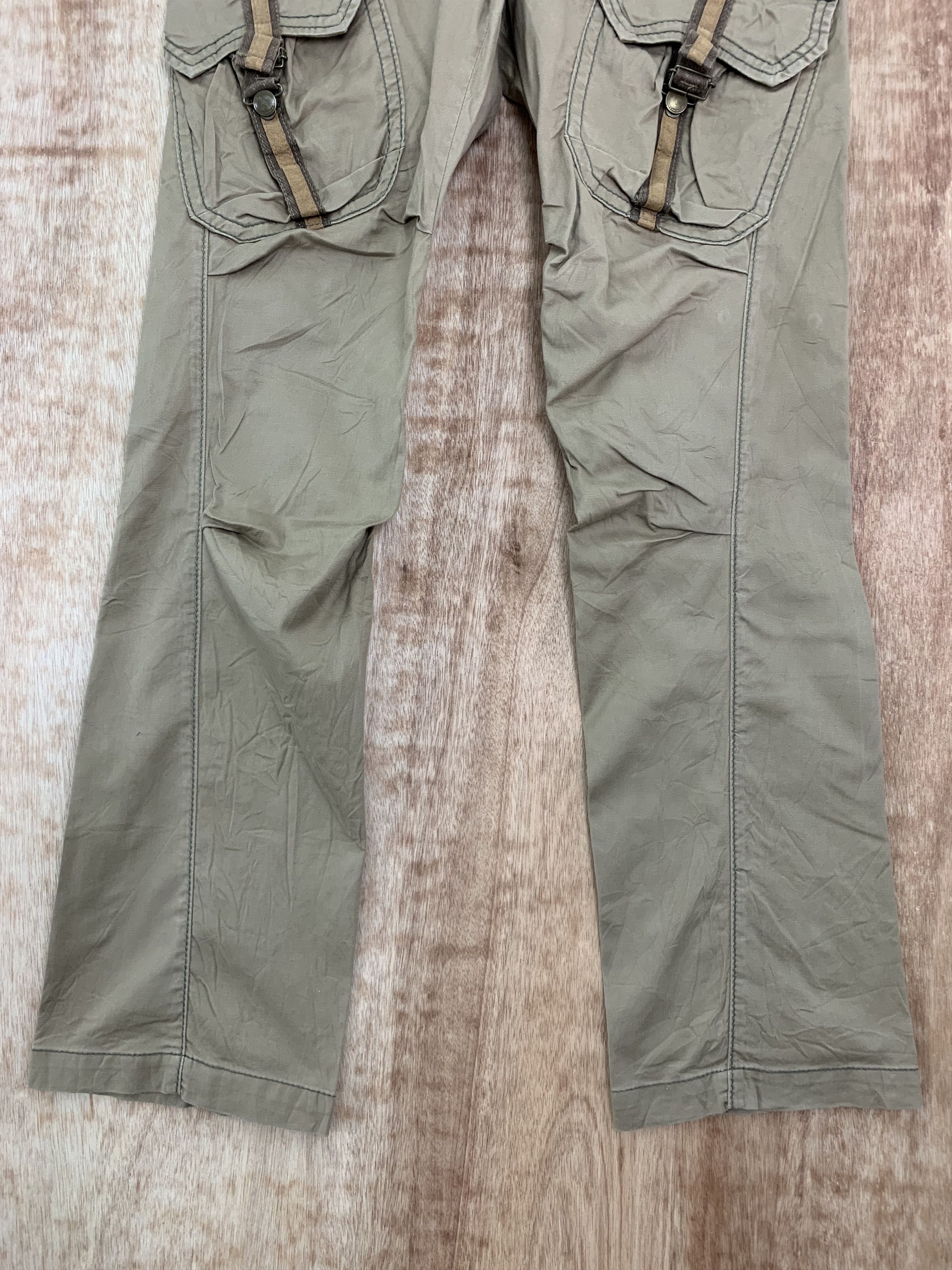 Edwin Vintage Edwin Cargo Technical Bush Pocket Flared Pants Size US 32 / EU 48 - 3 Thumbnail