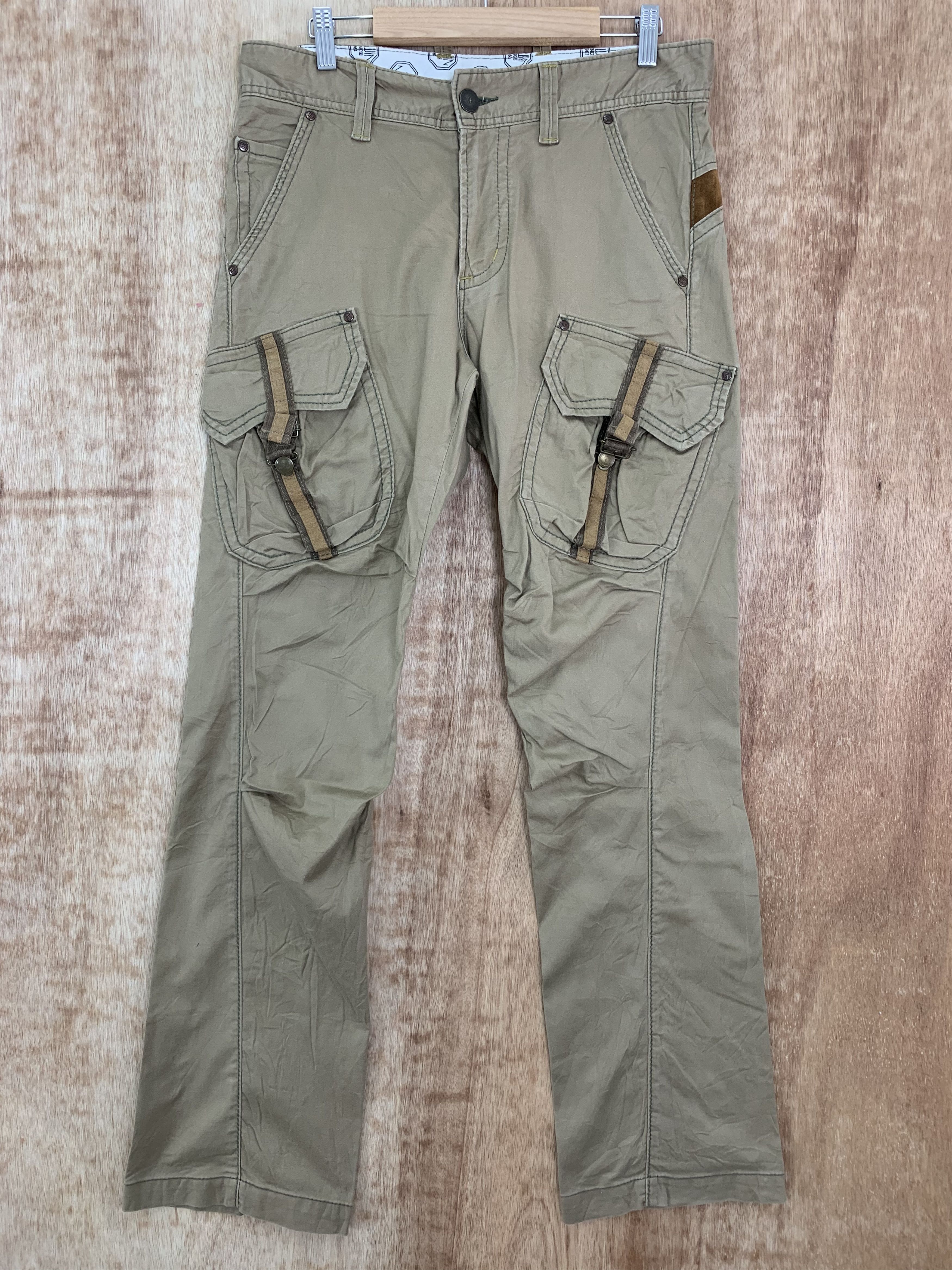 Edwin Vintage Edwin Cargo Technical Bush Pocket Flared Pants Size US 32 / EU 48 - 1 Thumbnail
