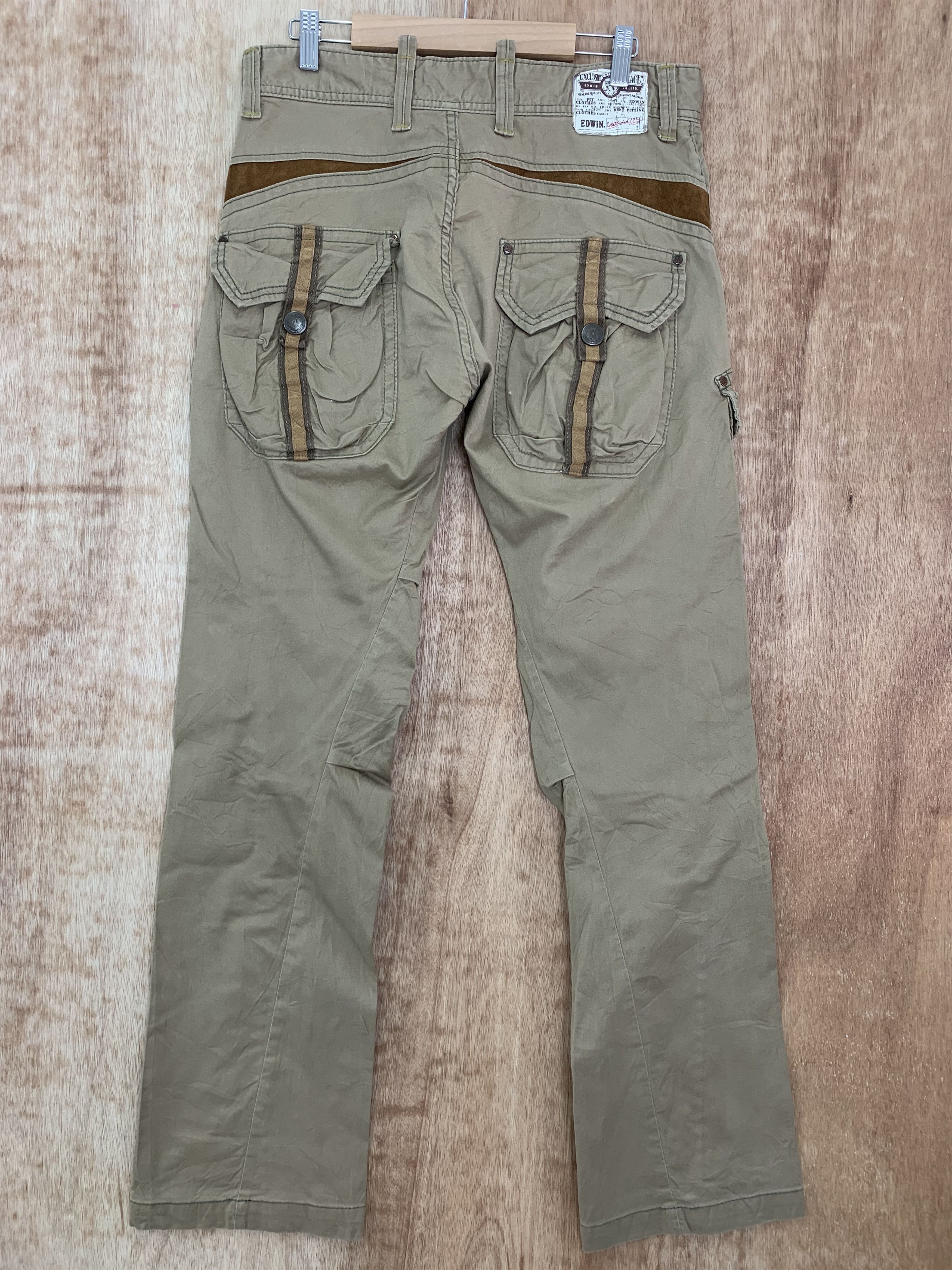 Edwin Vintage Edwin Cargo Technical Bush Pocket Flared Pants Size US 32 / EU 48 - 5 Thumbnail