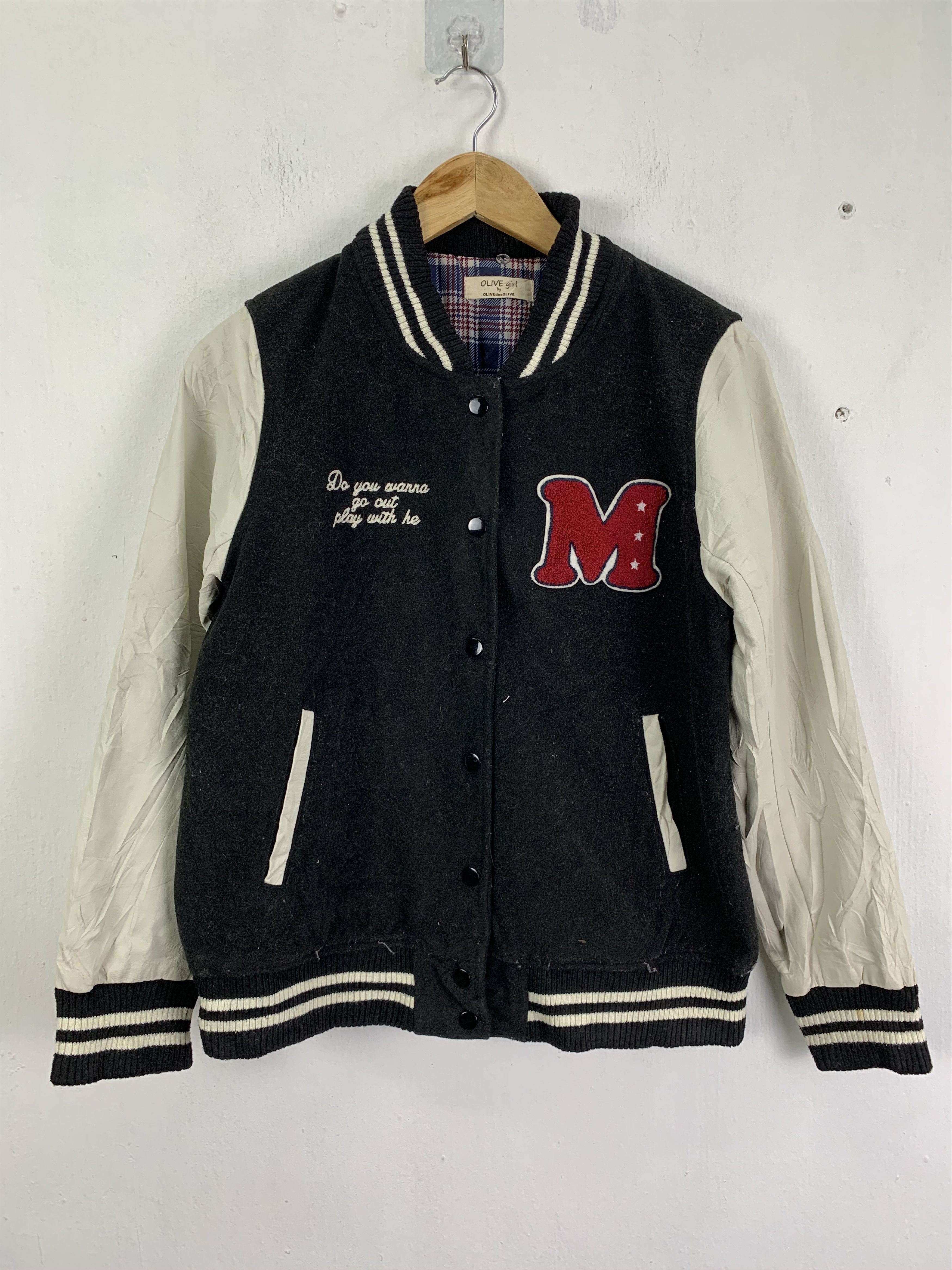 Japanese Brand Light Jacket Olive Girl Like Baseball Team #139 Size US S / EU 44-46 / 1 - 1 Thumbnail