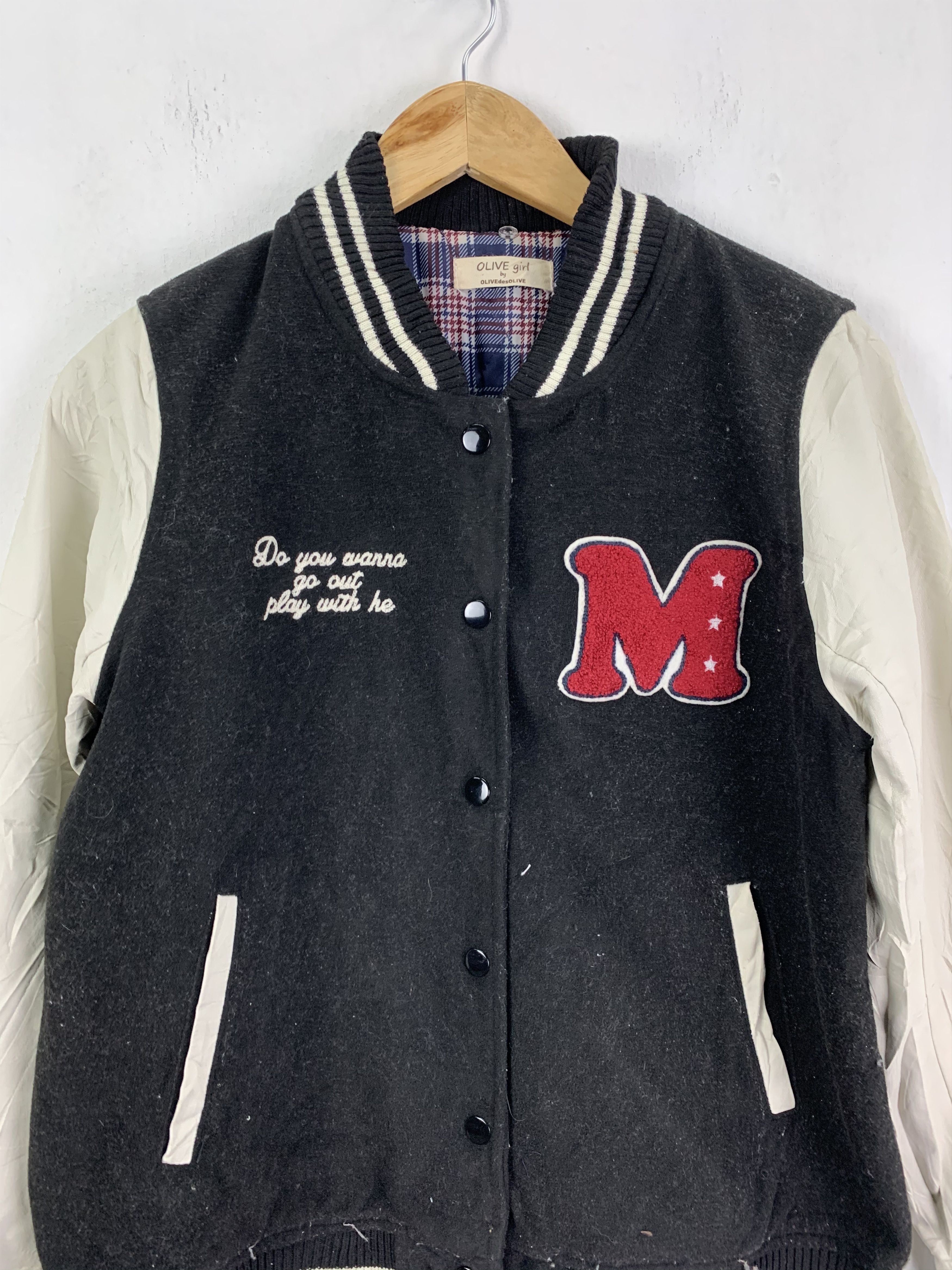 Japanese Brand Light Jacket Olive Girl Like Baseball Team #139 Size US S / EU 44-46 / 1 - 2 Thumbnail