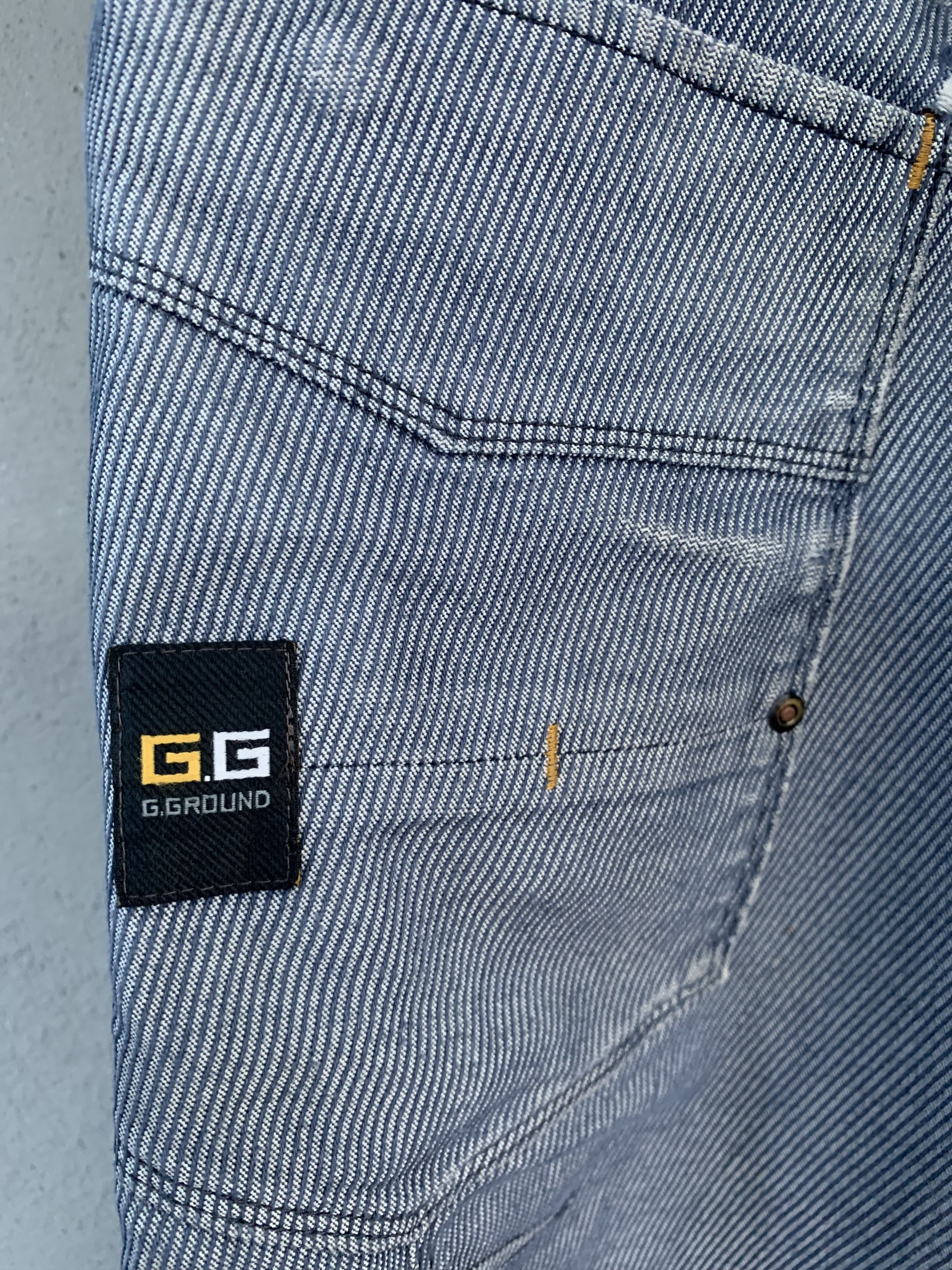 Japanese Brand Cargo Pants Grey Multipocket Over The Stripes Streetwear Size US 26 / EU 42 - 10 Thumbnail