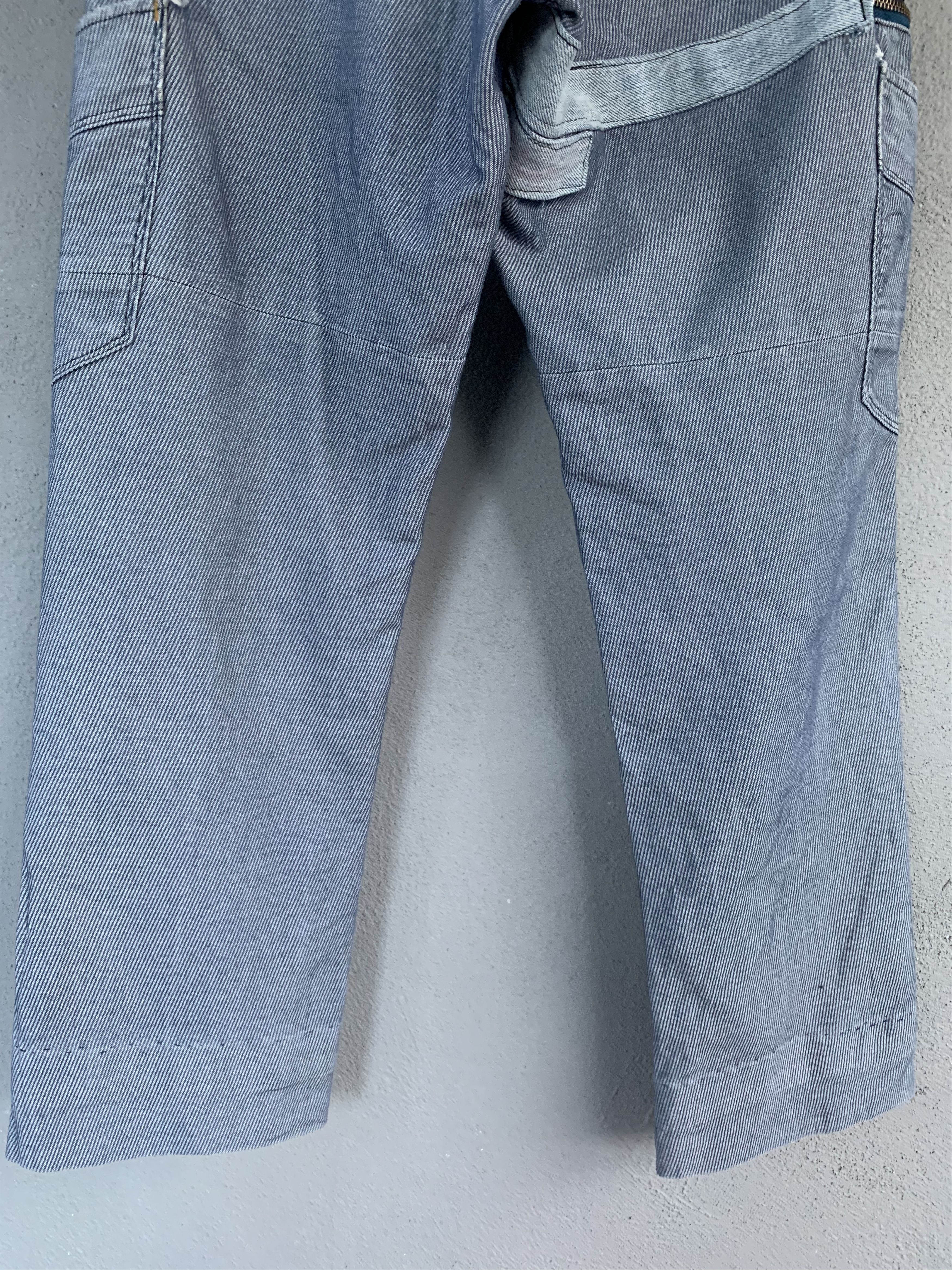 Japanese Brand Cargo Pants Grey Multipocket Over The Stripes Streetwear Size US 26 / EU 42 - 18 Thumbnail