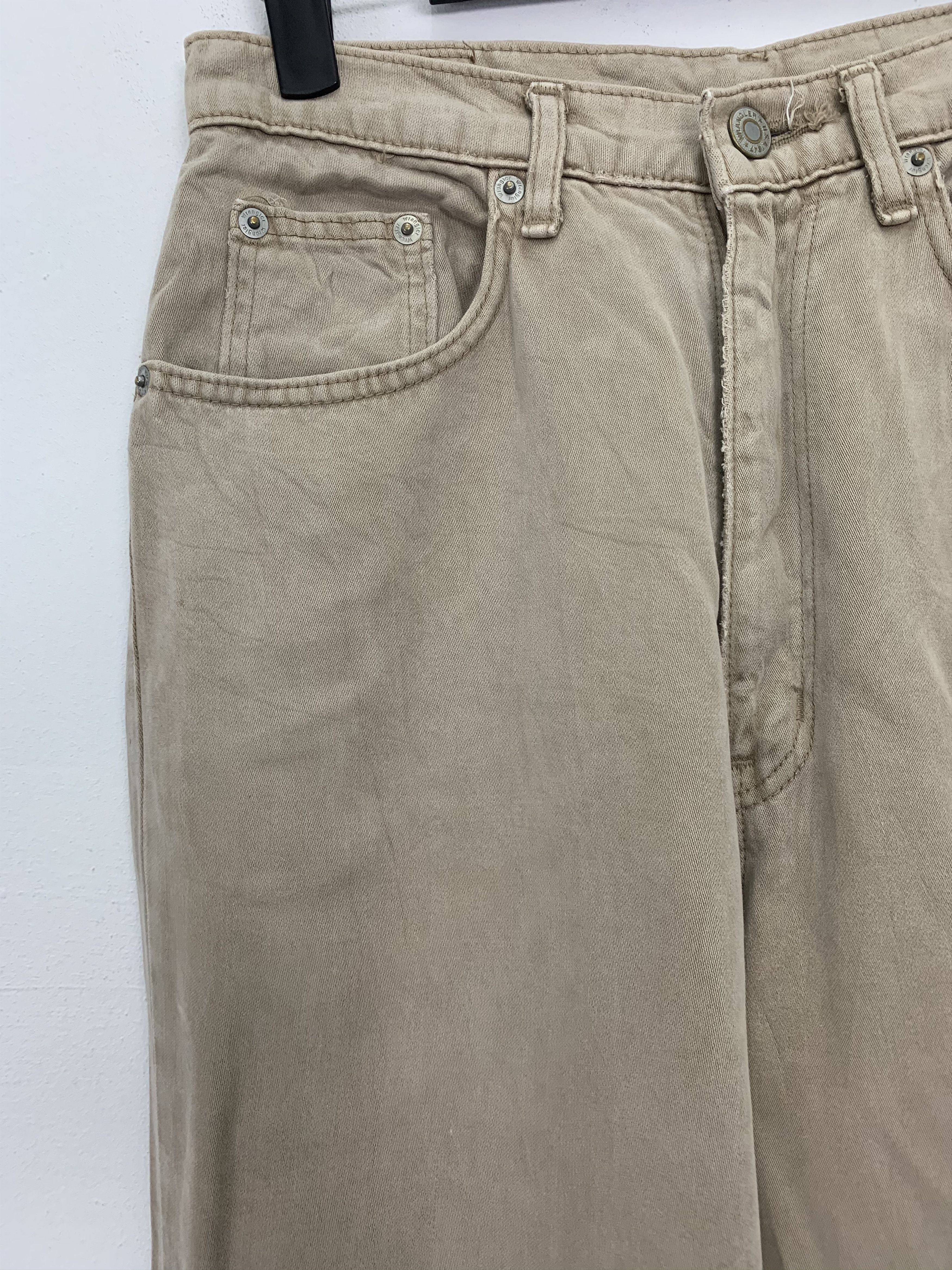 Japanese Brand Casual Pants Wrangler Brown Vintage Streetwear #192 Size US 28 / EU 44 - 3 Thumbnail