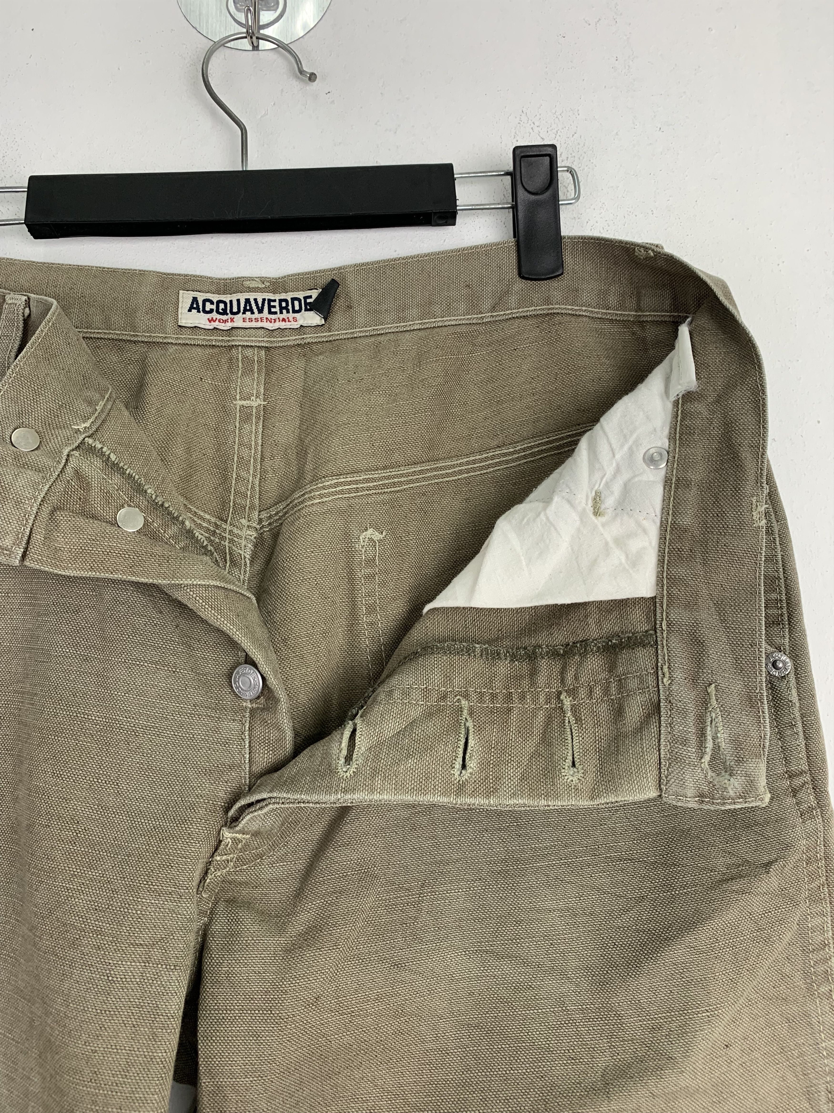 Japanese Brand Cargo Pants Acquaverde Workers Double Knee Like Carhatt Size US 29 - 8 Thumbnail
