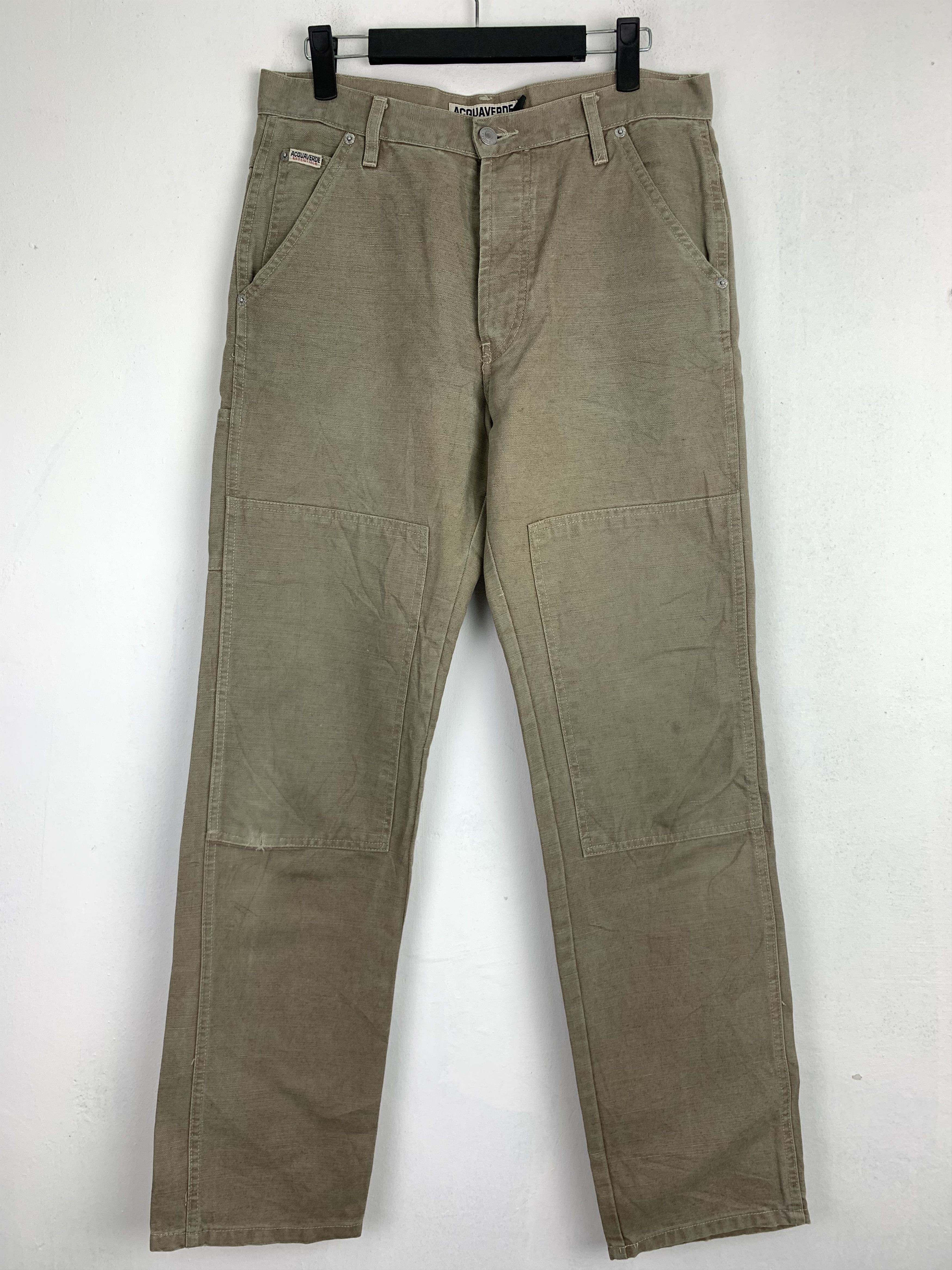 Japanese Brand Cargo Pants Acquaverde Workers Double Knee Like Carhatt Size US 29 - 2 Thumbnail