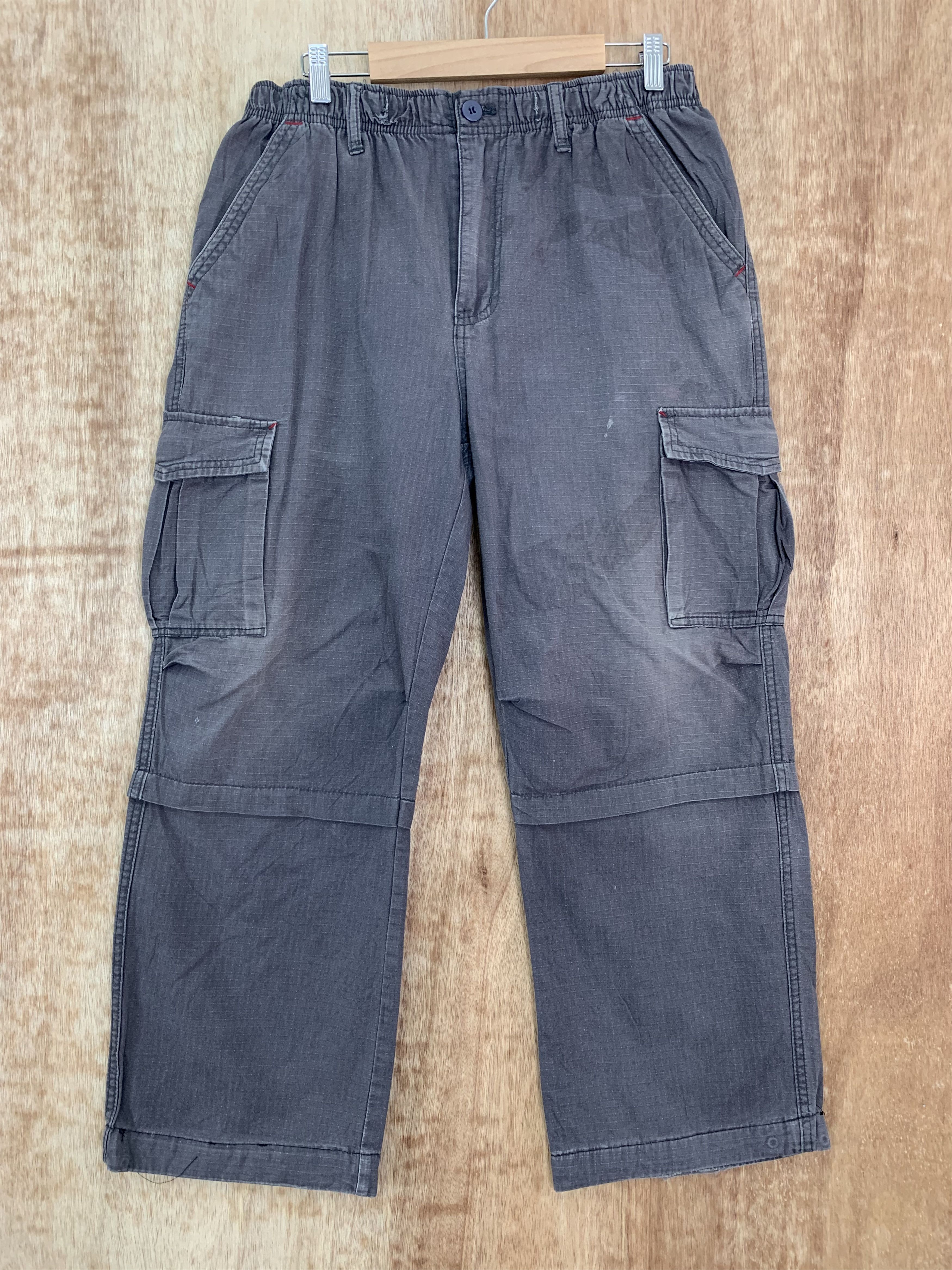 image of Cargo Pants Multipocket Freude Grey Vintage, Men's (Size 28)