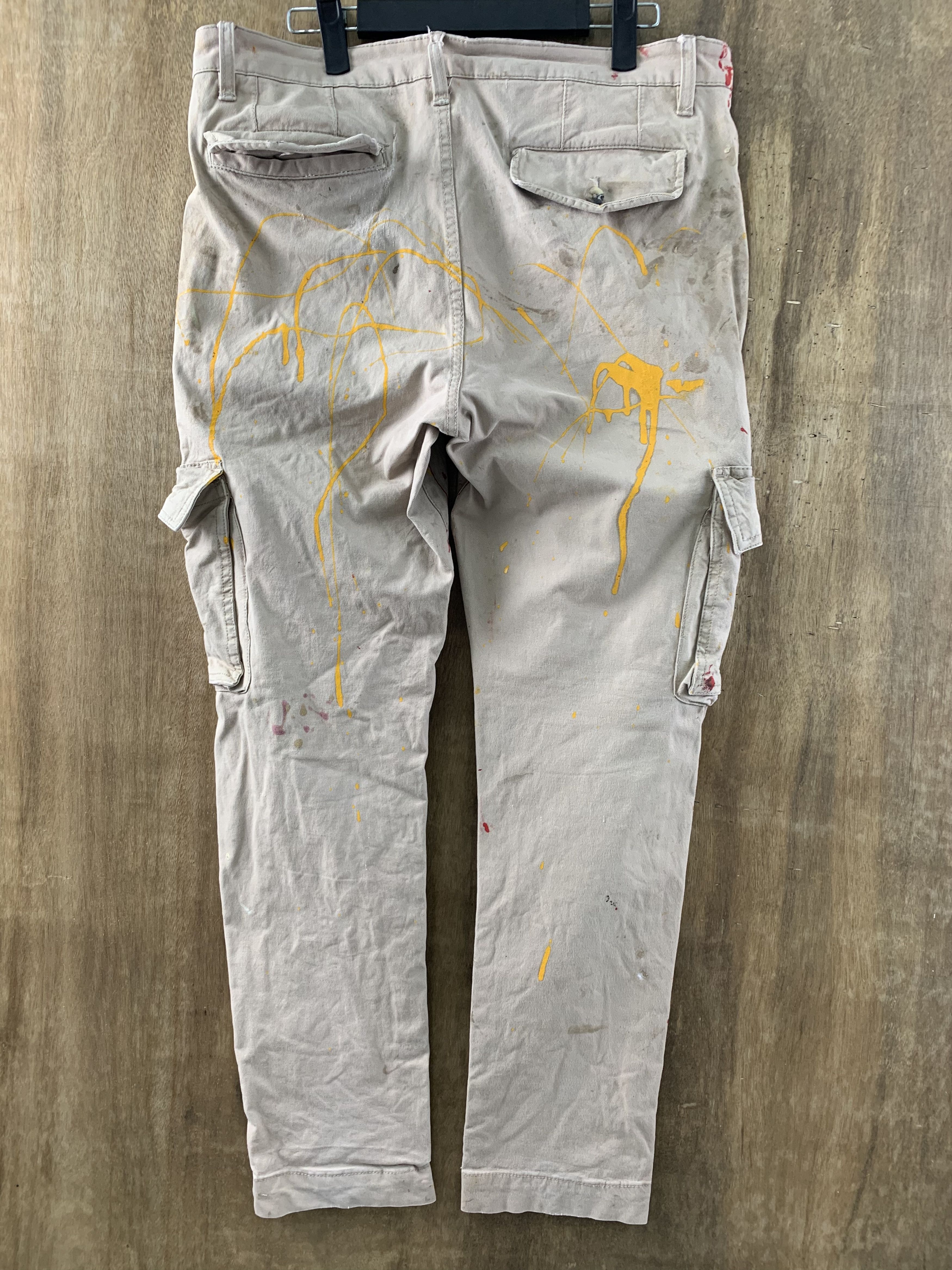 JACHS NY Cargo Pants Jachs Painted Brown Vtg Streetwear Style Size US 32 / EU 48 - 11 Thumbnail