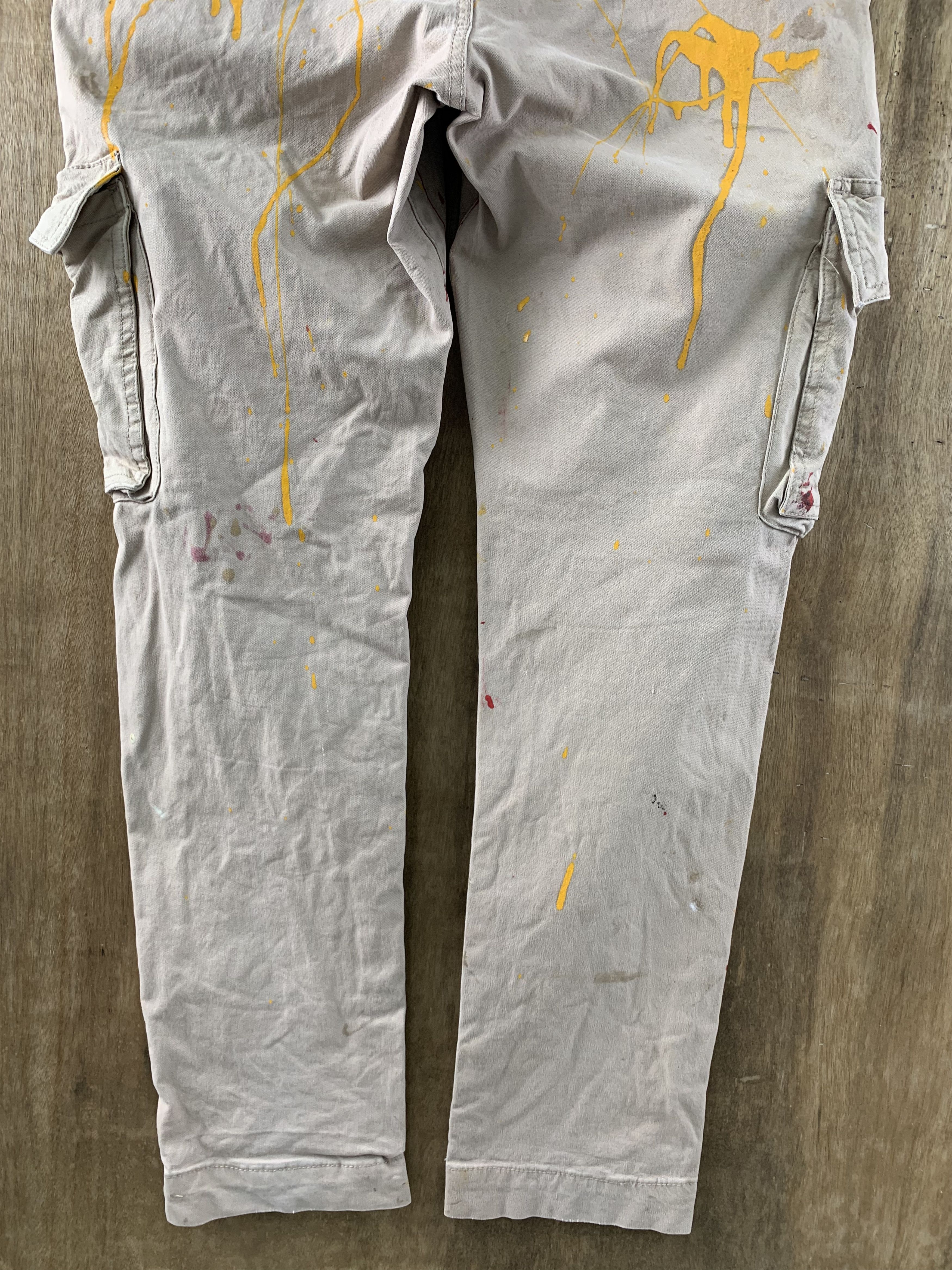 JACHS NY Cargo Pants Jachs Painted Brown Vtg Streetwear Style Size US 32 / EU 48 - 13 Thumbnail