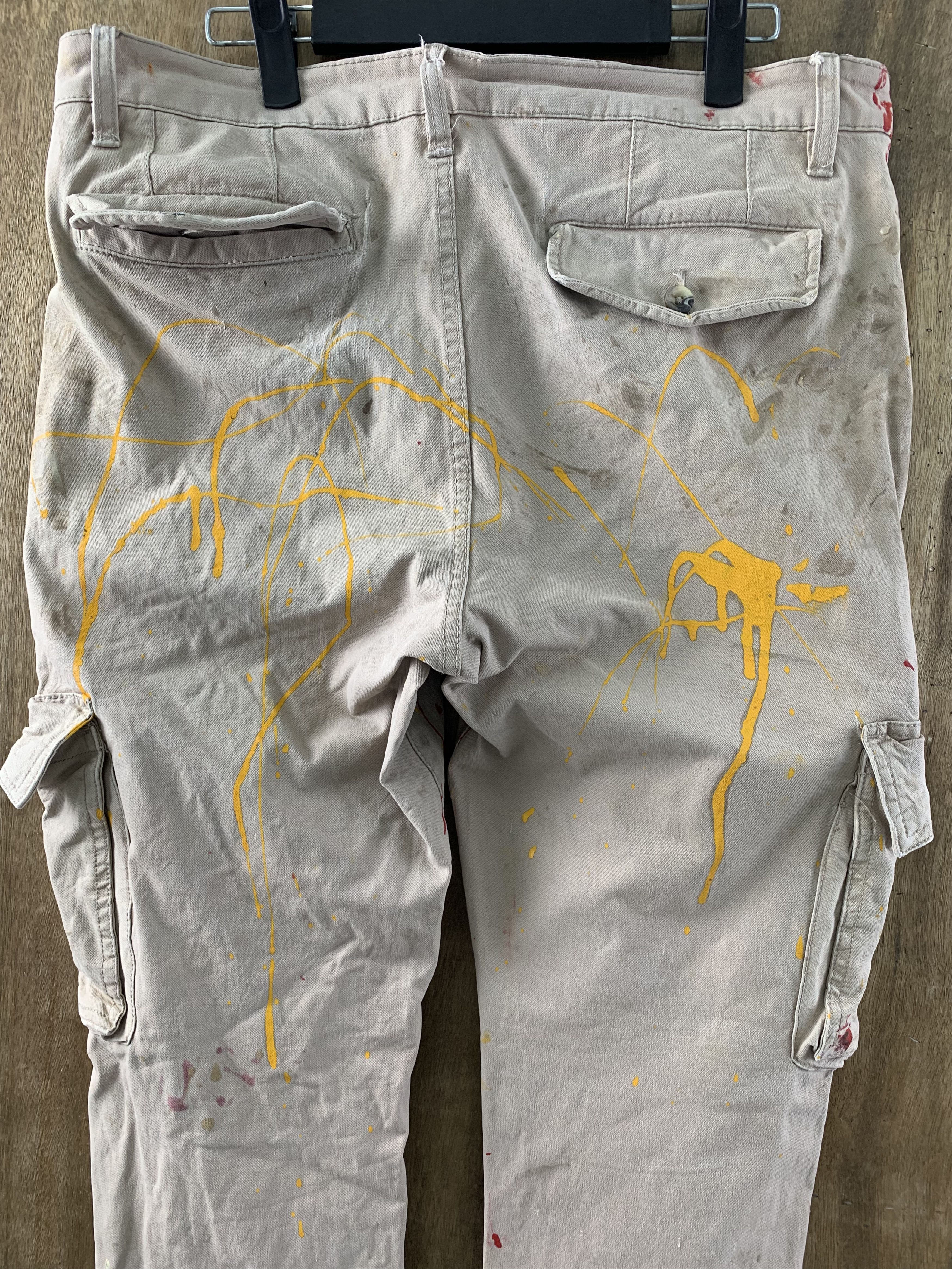 JACHS NY Cargo Pants Jachs Painted Brown Vtg Streetwear Style Size US 32 / EU 48 - 12 Thumbnail