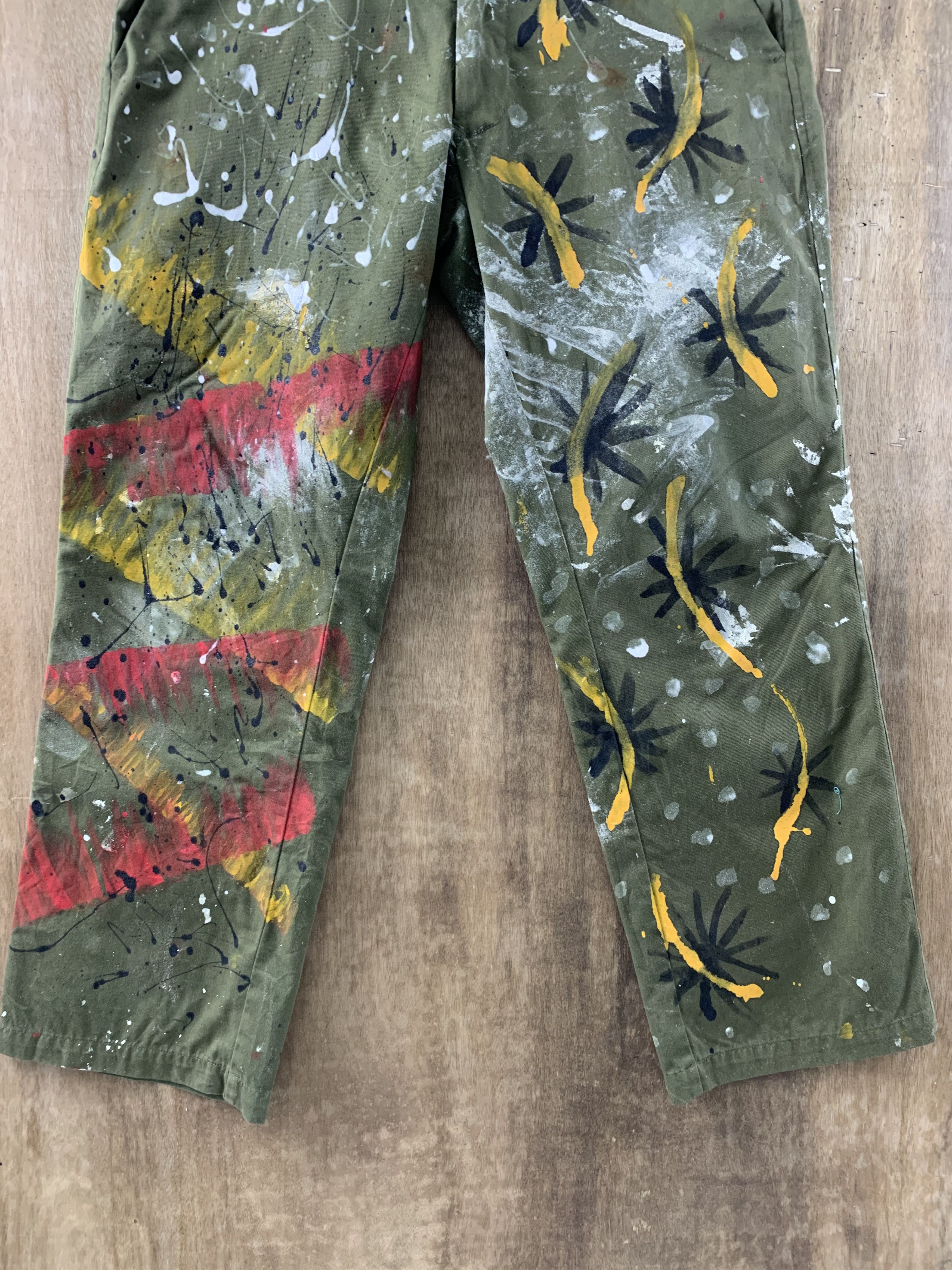 Japanese Brand Pants Volcom Custom Painter Dark Green Vtg Streetwear Style Size US 30 / EU 46 - 3 Thumbnail