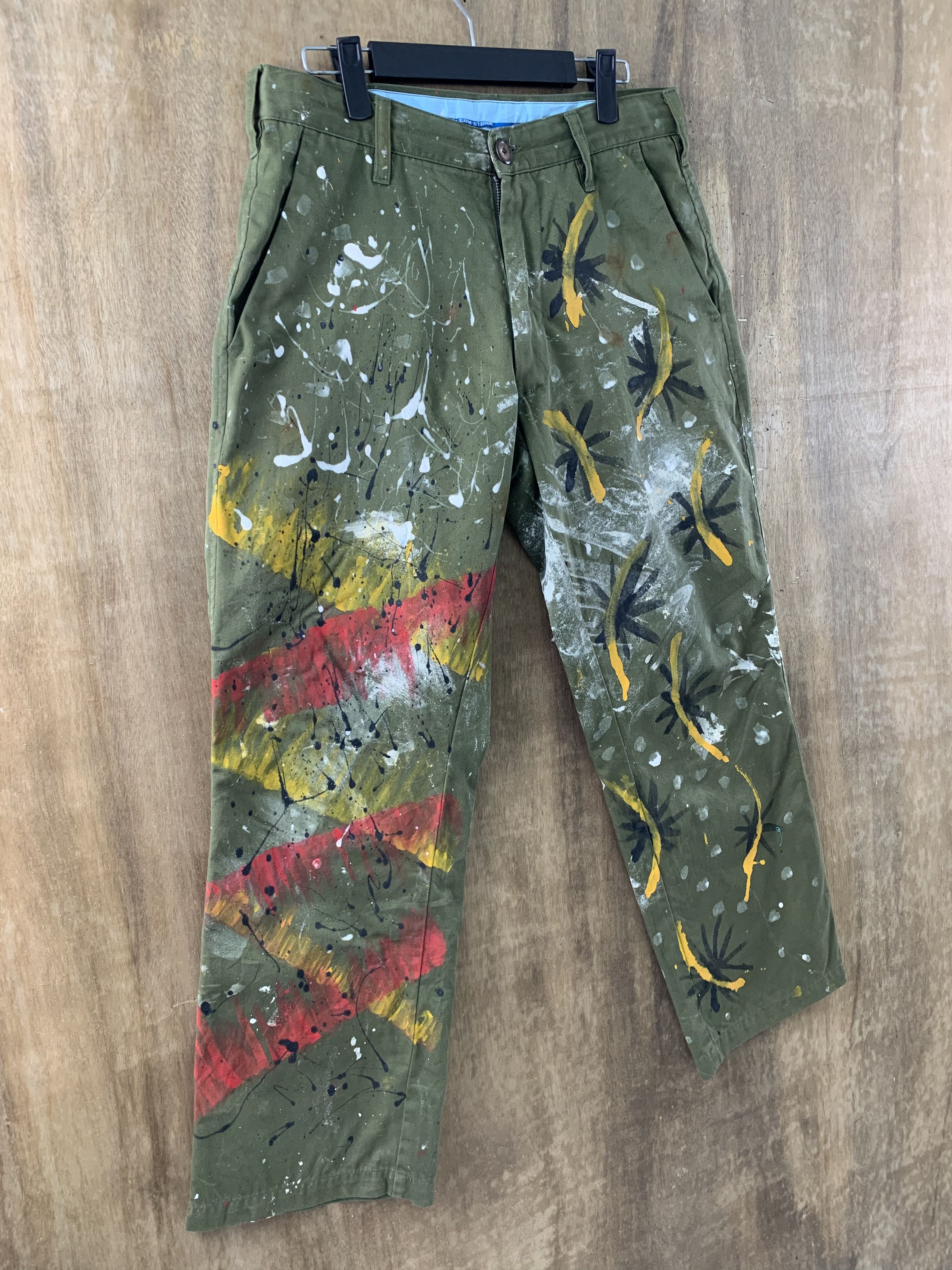 Japanese Brand Pants Volcom Custom Painter Dark Green Vtg Streetwear Style Size US 30 / EU 46 - 4 Thumbnail