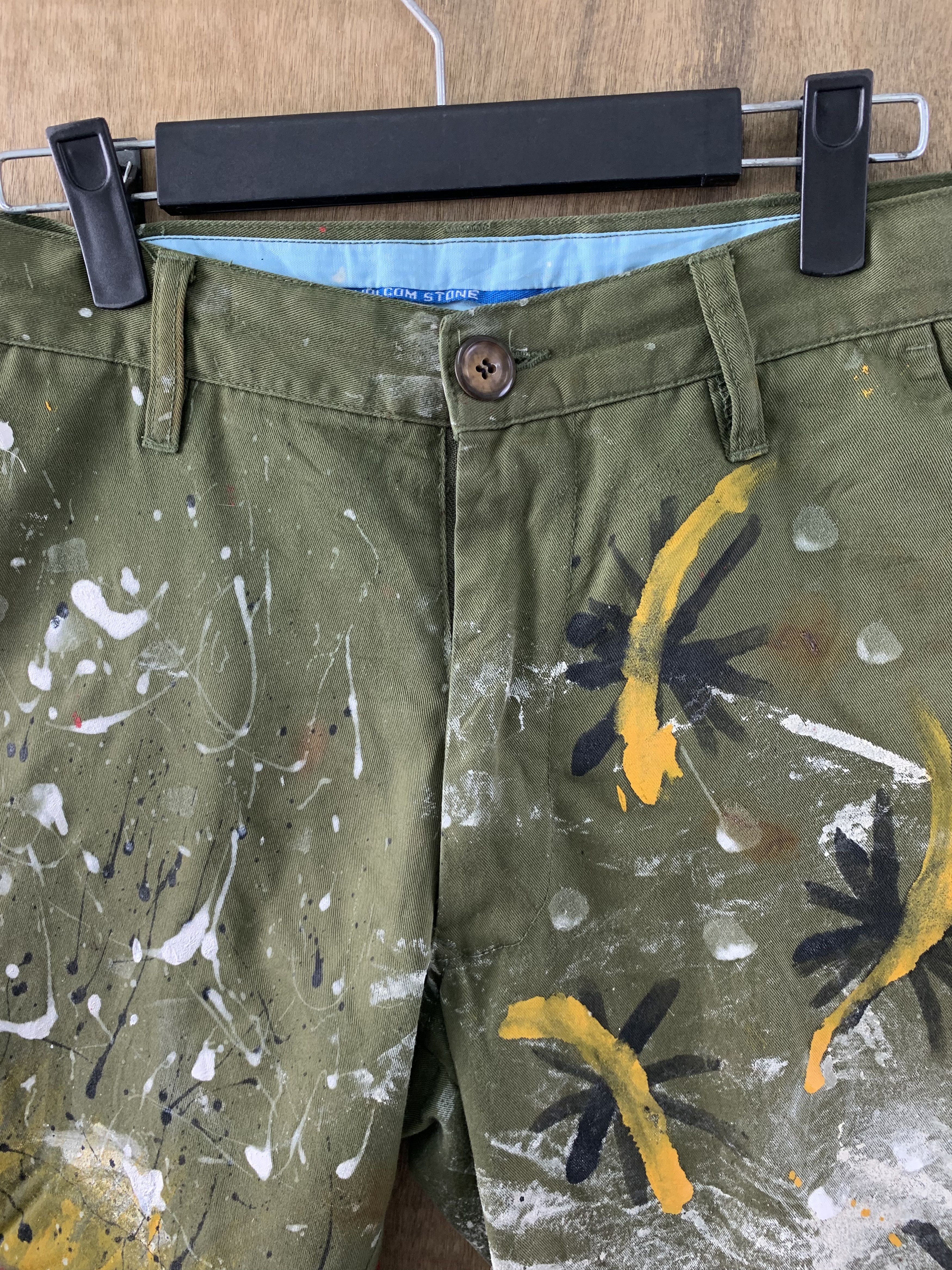 Japanese Brand Pants Volcom Custom Painter Dark Green Vtg Streetwear Style Size US 30 / EU 46 - 6 Thumbnail