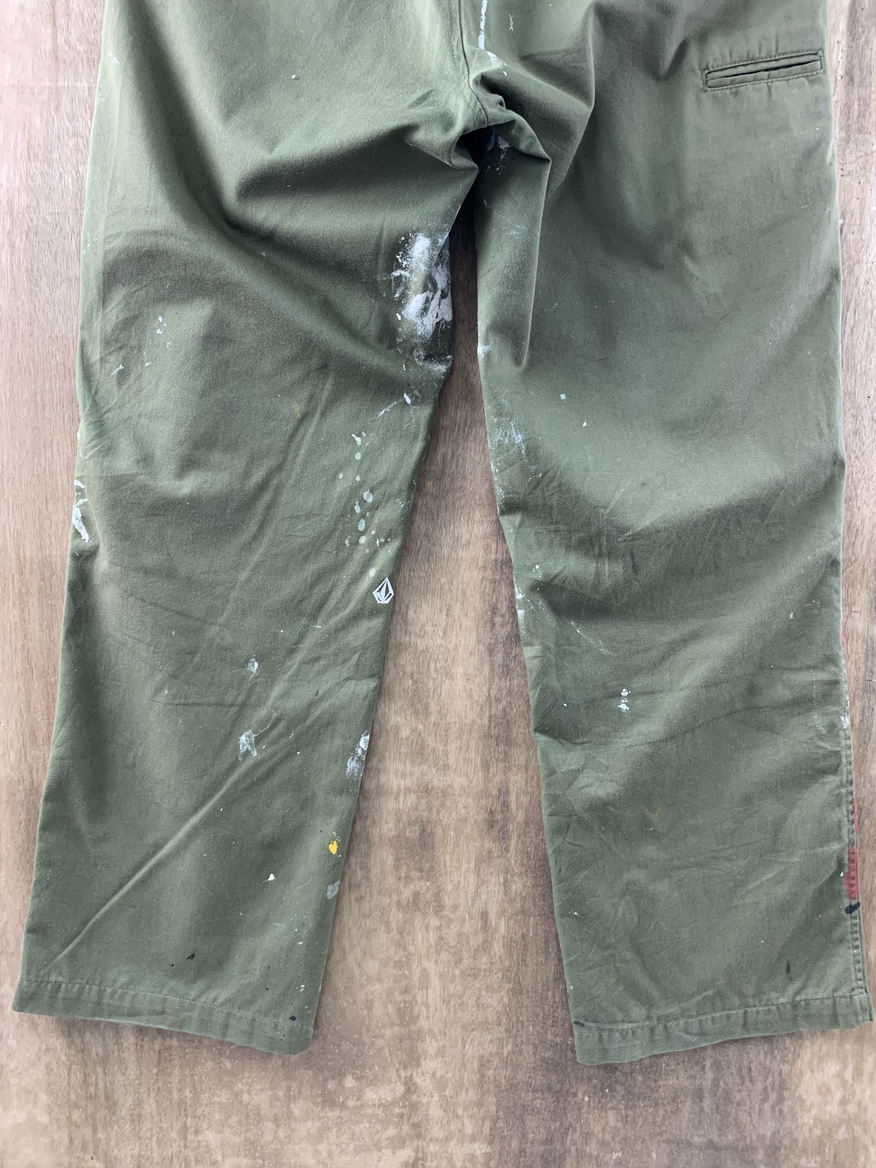 Japanese Brand Pants Volcom Custom Painter Dark Green Vtg Streetwear Style Size US 30 / EU 46 - 9 Thumbnail