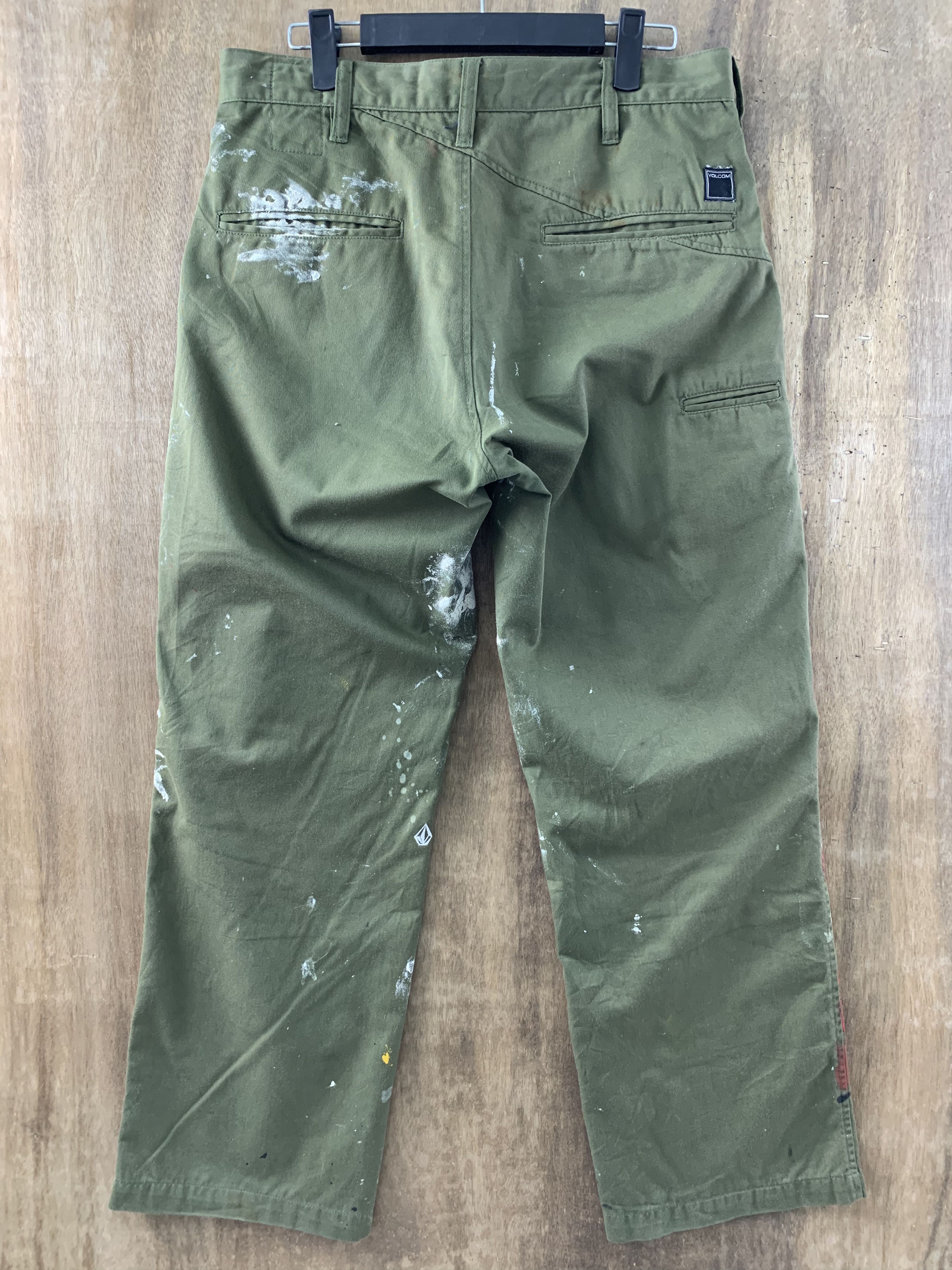 Japanese Brand Pants Volcom Custom Painter Dark Green Vtg Streetwear Style Size US 30 / EU 46 - 8 Thumbnail