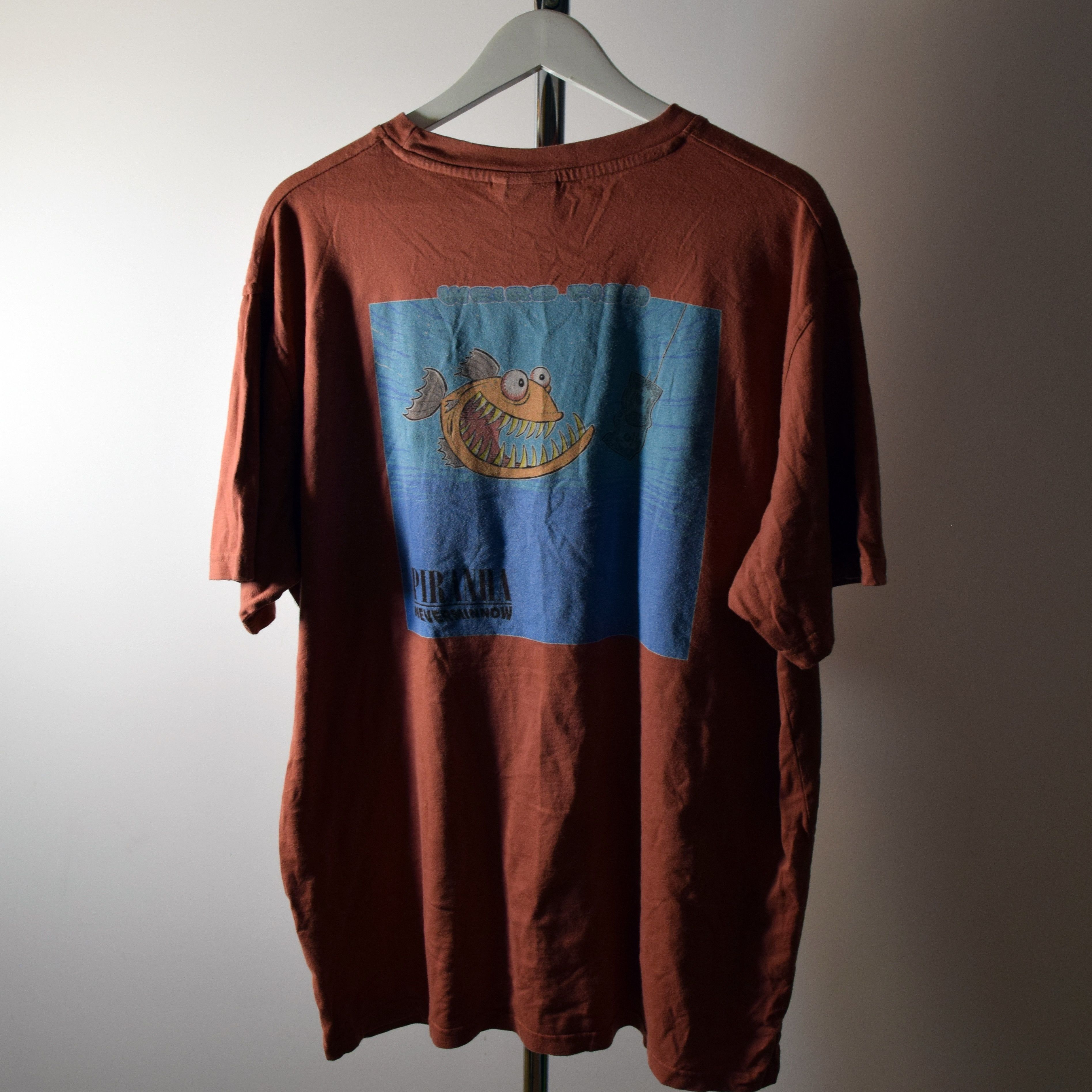 Band Tees × Nirvana 🔥 Nirvana Nevermind Vintage Funny Weird Fish XL Size US L / EU 52-54 / 3 - 1 Thumbnail