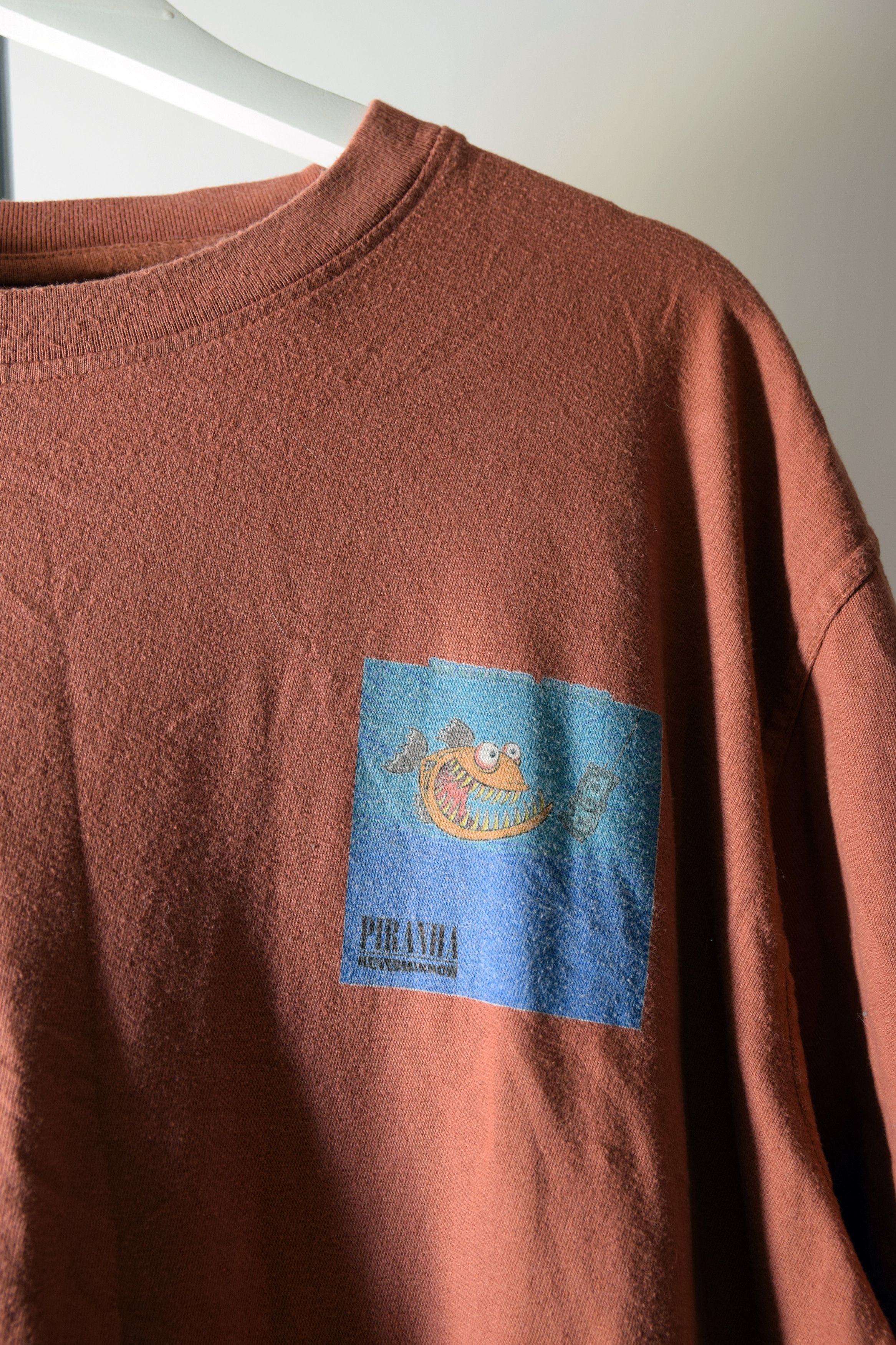 Band Tees × Nirvana 🔥 Nirvana Nevermind Vintage Funny Weird Fish XL Size US L / EU 52-54 / 3 - 5 Thumbnail