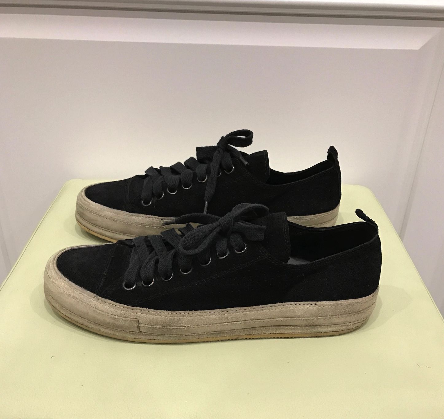 Ann Demeulemeester SUEDE/LEATHER LOW TRAINERS Size US 7.5 / EU 40-41 - 2 Thumbnail